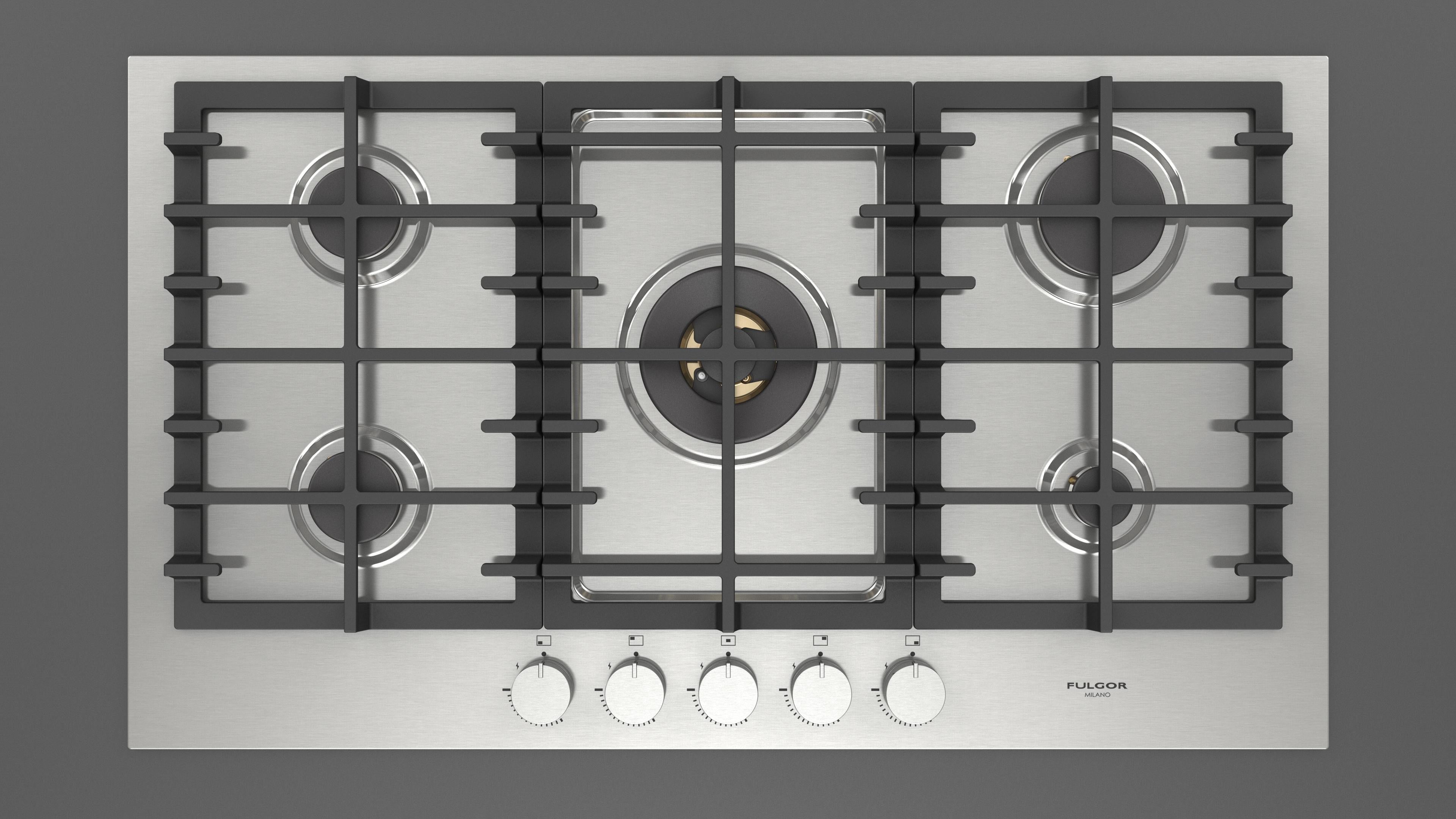 Fulgor Milano 90cm Gas Hob - FPH 9041 G WK X