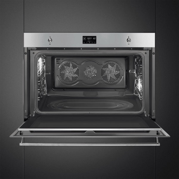 Smeg 90cm Classic Pyrolytic Multifunction Single Oven Stainless Steel - SFP9302TX