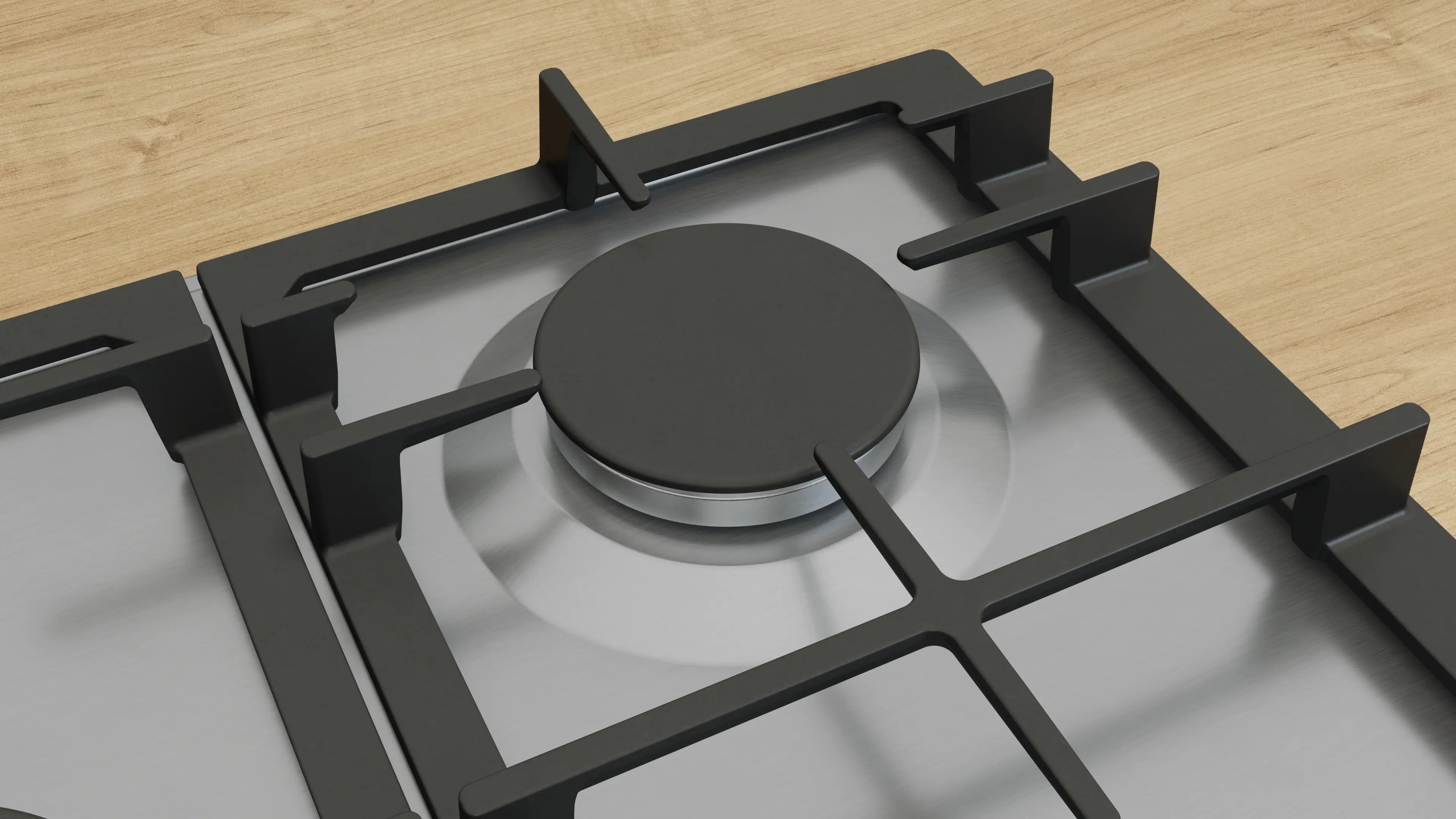 Bosch Series 6 Gas hob 75 cm Stainless steel - PCQ7A5I90