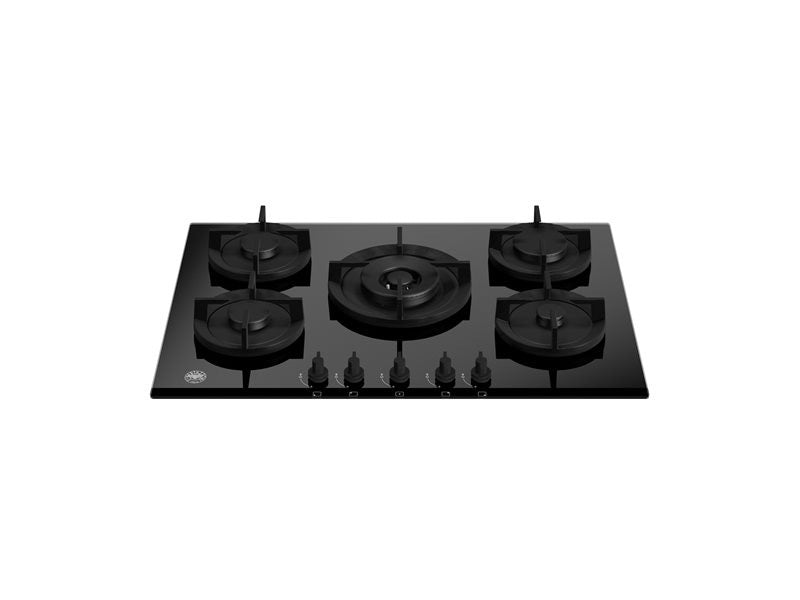 Bertazzoni 75 cm gas on glass hob with central wok Modern Series - P755CMODGNE