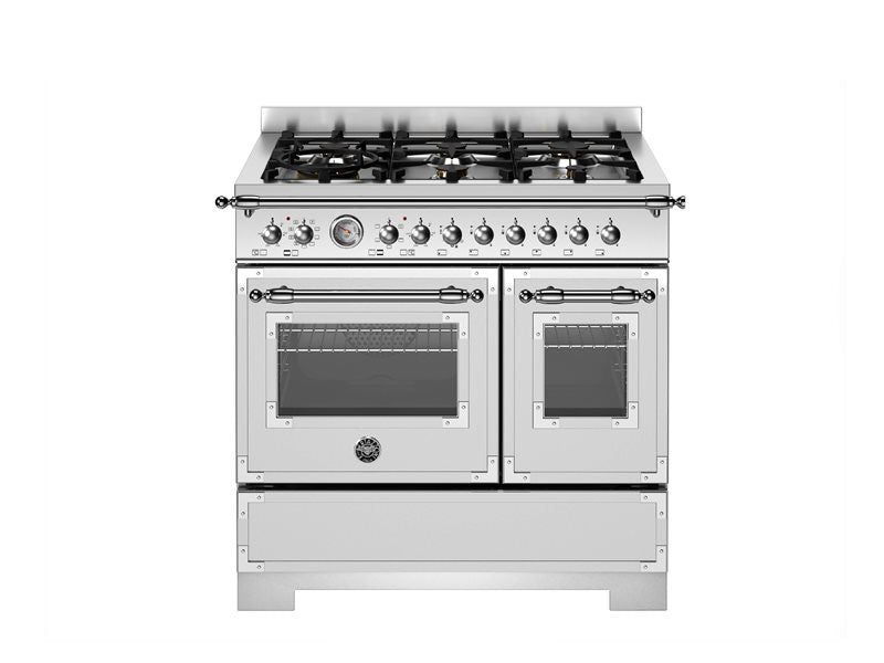 Bertazzoni 90cm Heritage Series 6 Burner Electric Double Oven