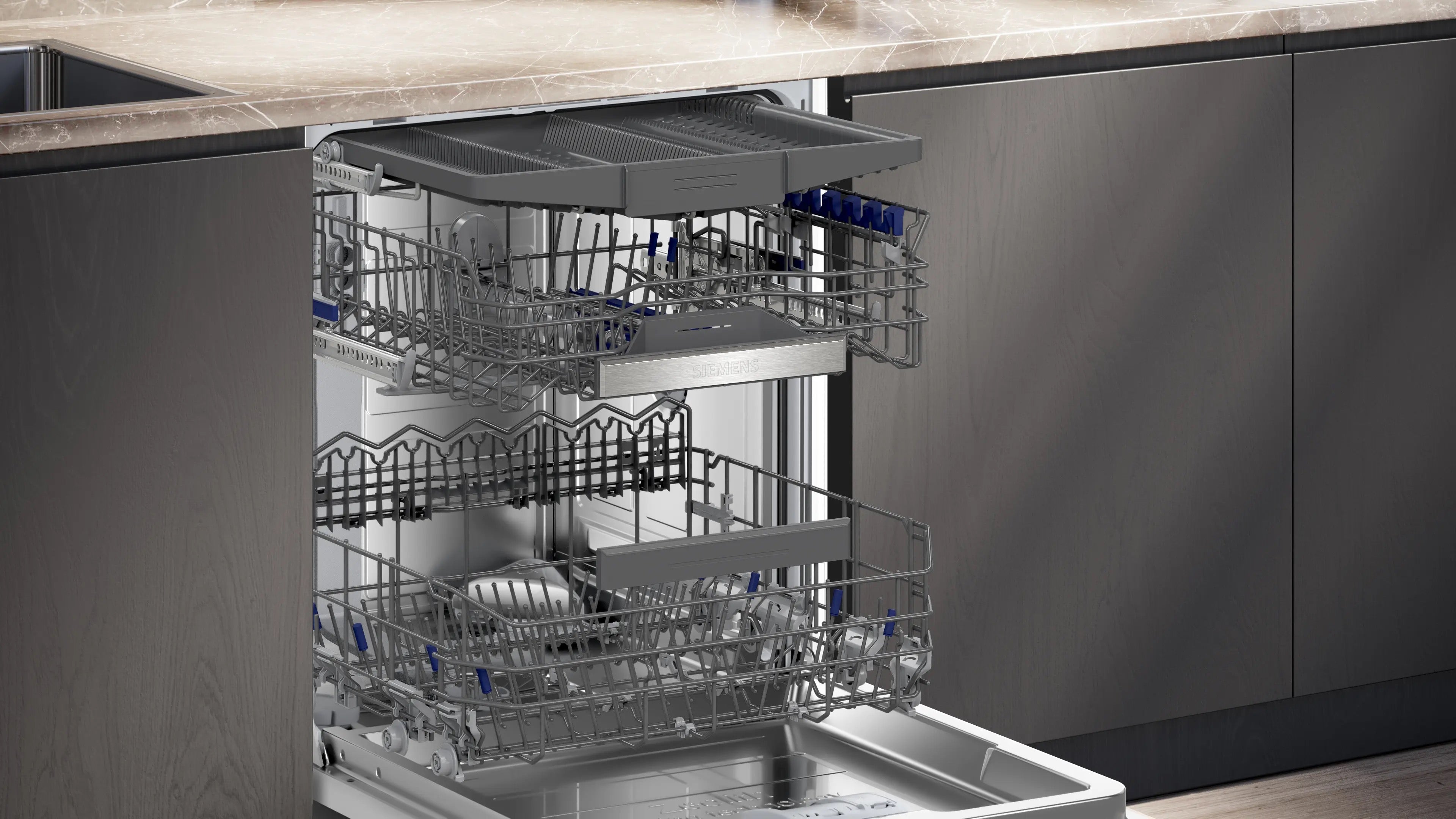 Siemens iQ500 Fully-integrated dishwasher 60 cm varioHinge - SN95ZX62CG