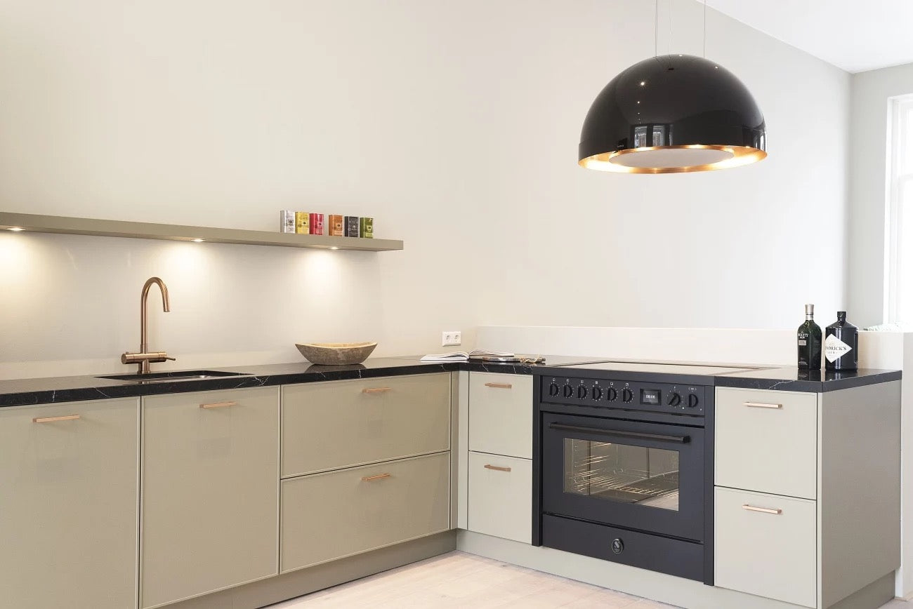 Steel Cucine Enfasi 100/3 Triple Oven Range Cooker - All Black - EQ10FFF-6 NF
