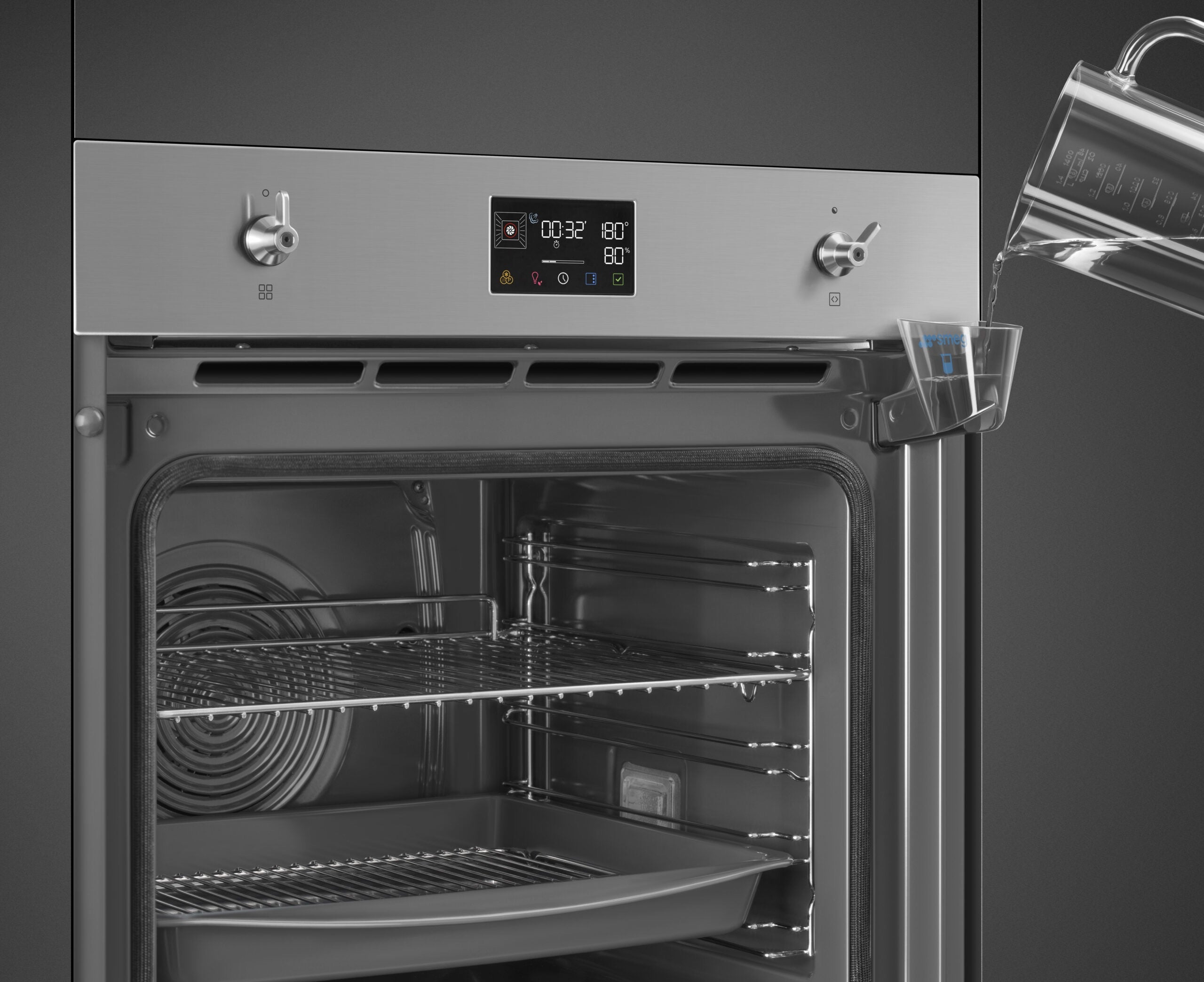 Smeg Classic Pyrolytic Steam Combi Multifunction Oven Stainless Steel -  SOP6302S2PX