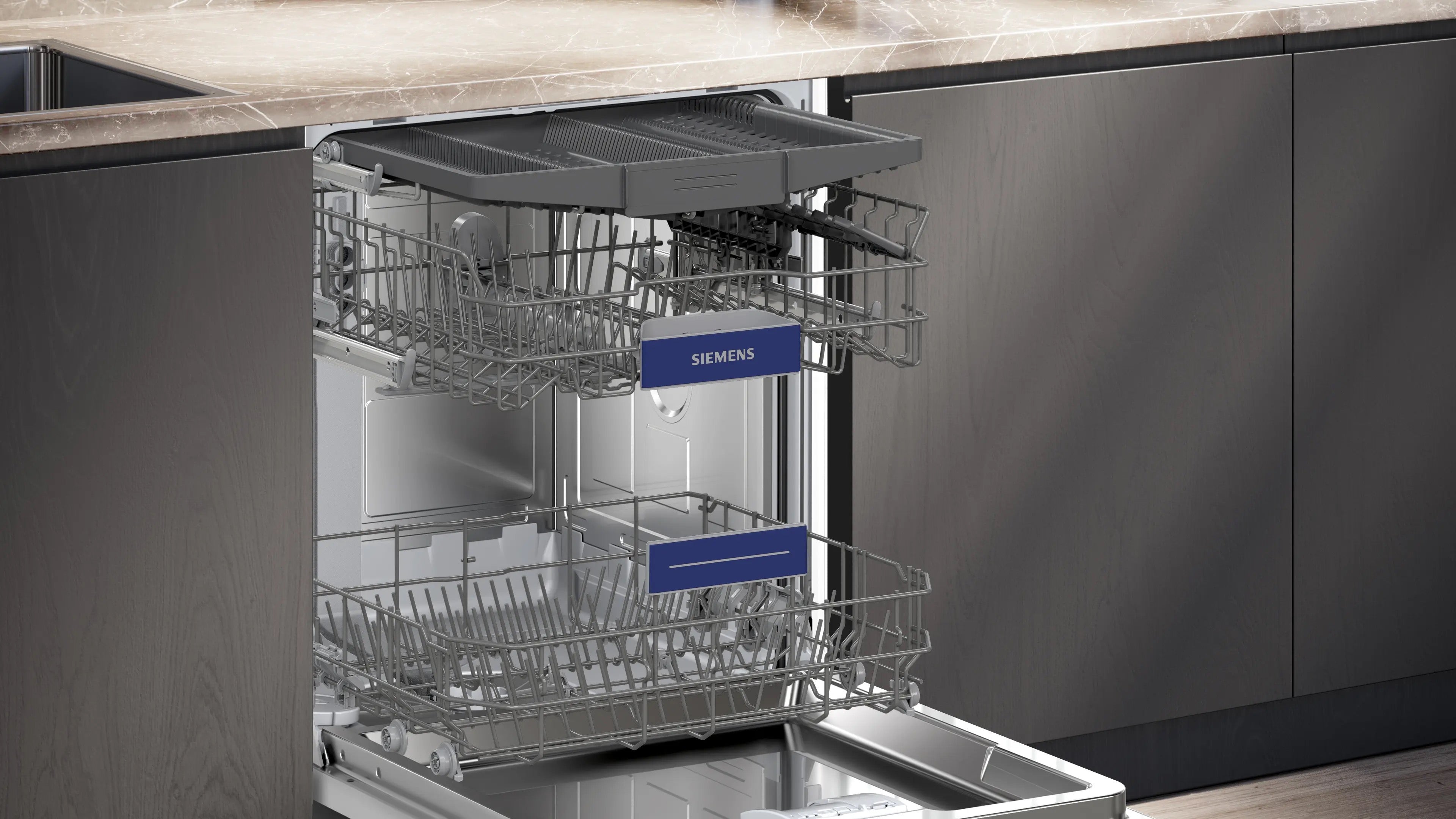 Siemens iQ300 Fully-integrated dishwasher 60 cm , varioHinge - SX73HX03VG