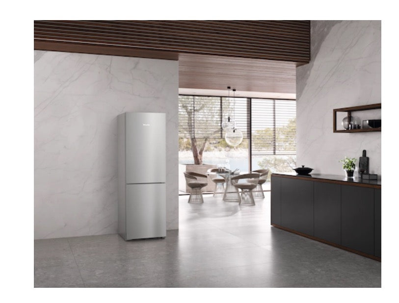 Miele Freestanding fridge-freezer Silver KFN 4375 BD Stainless look