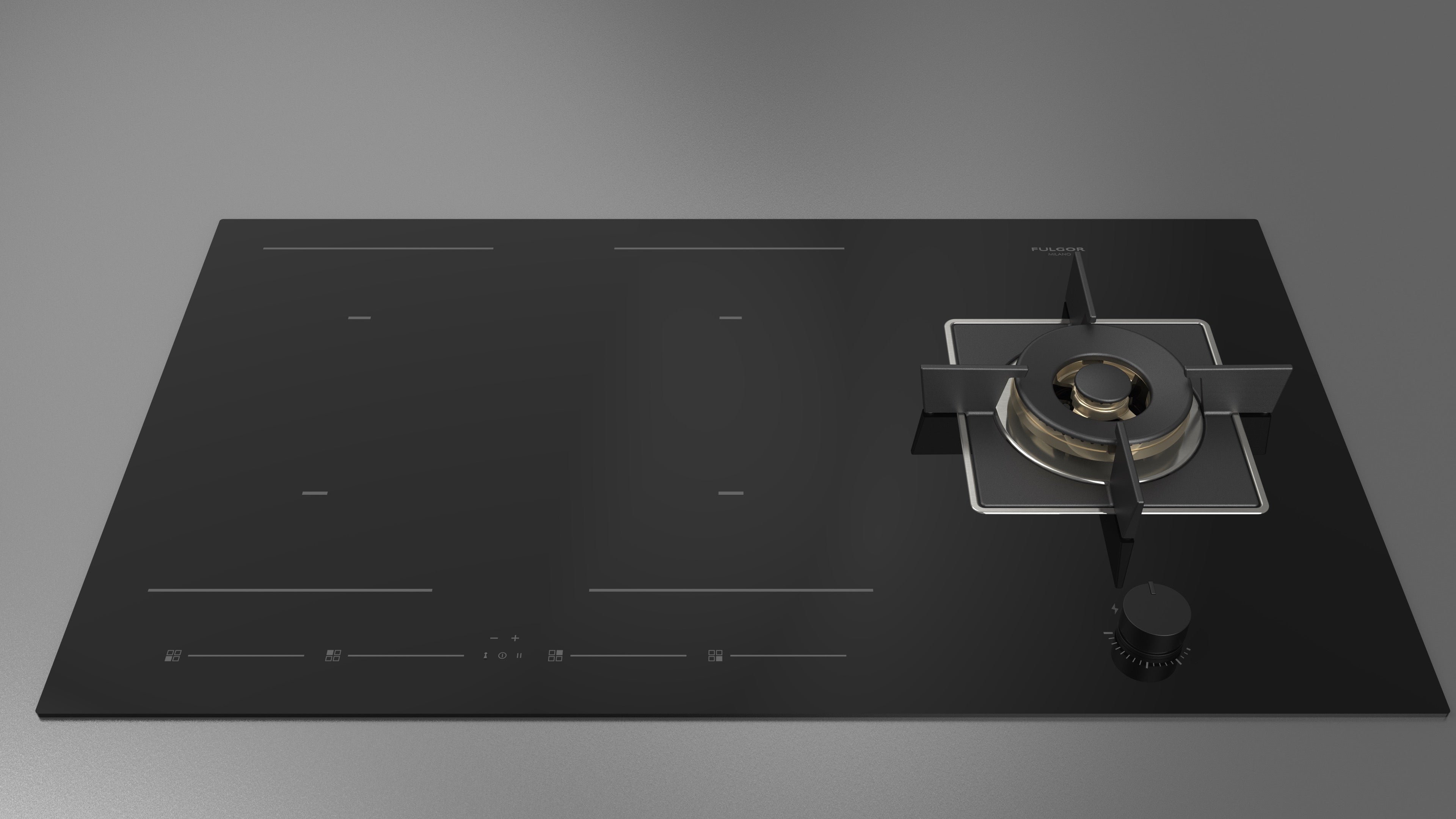 Fulgor Milano 90cm Hybrid Hob - FCHH 905 ID TS G DWK BK