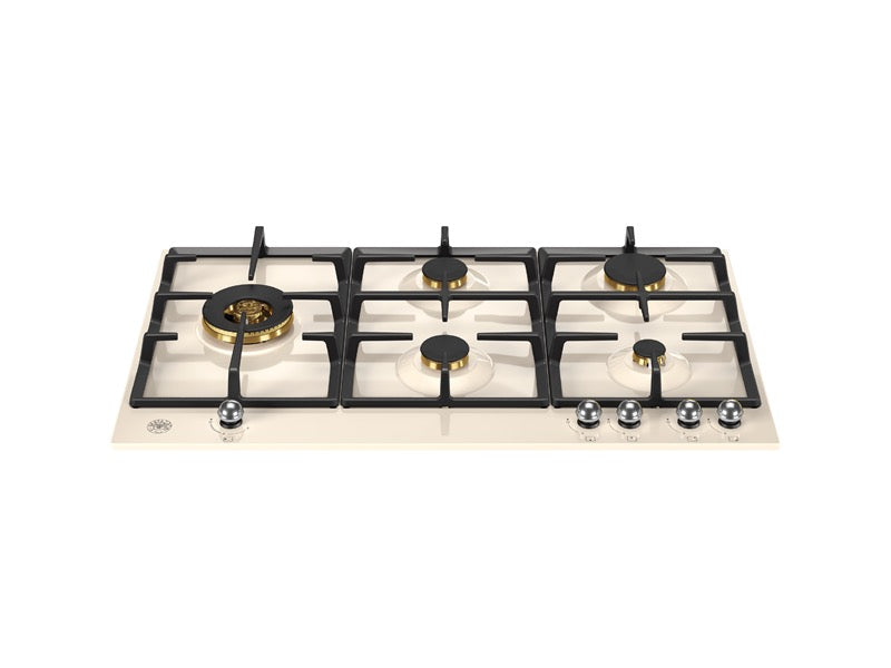 Bertazzoni 90 cm Gas hob with lateral dual wok Heritage Series - P905LHERNE / P905LHERAX