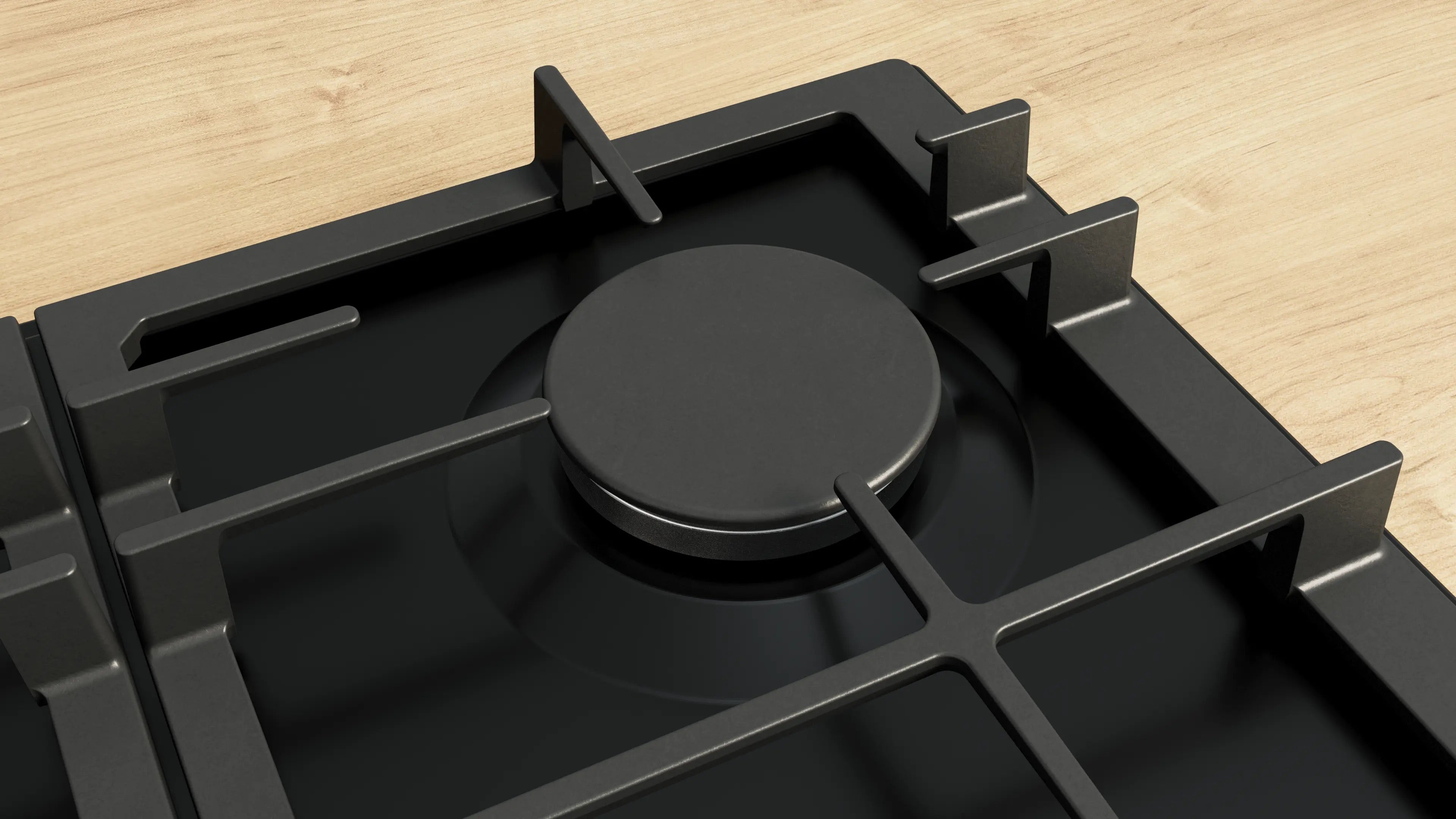Bosch Series 6 Gas hob 60 cm Enamel, Black - PCP6A6I90