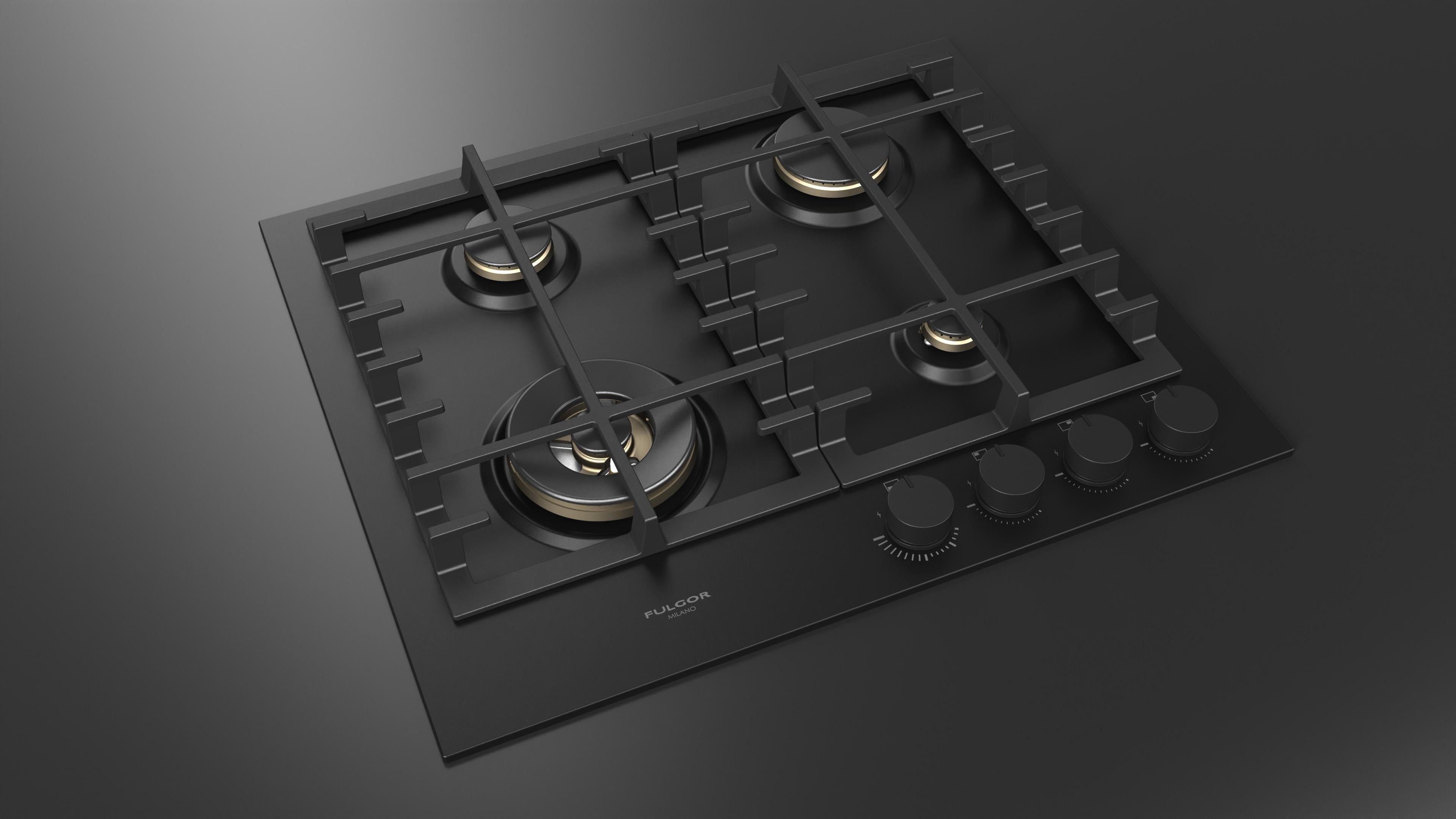 Fulgor Milano Urbantech 60cm Gas Hob - FUH 604 G DWK MBK