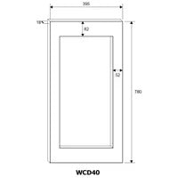 MQuvee Under-Counter Wine Fridge - WineCave Exclusive 780 40D Panel Ready
