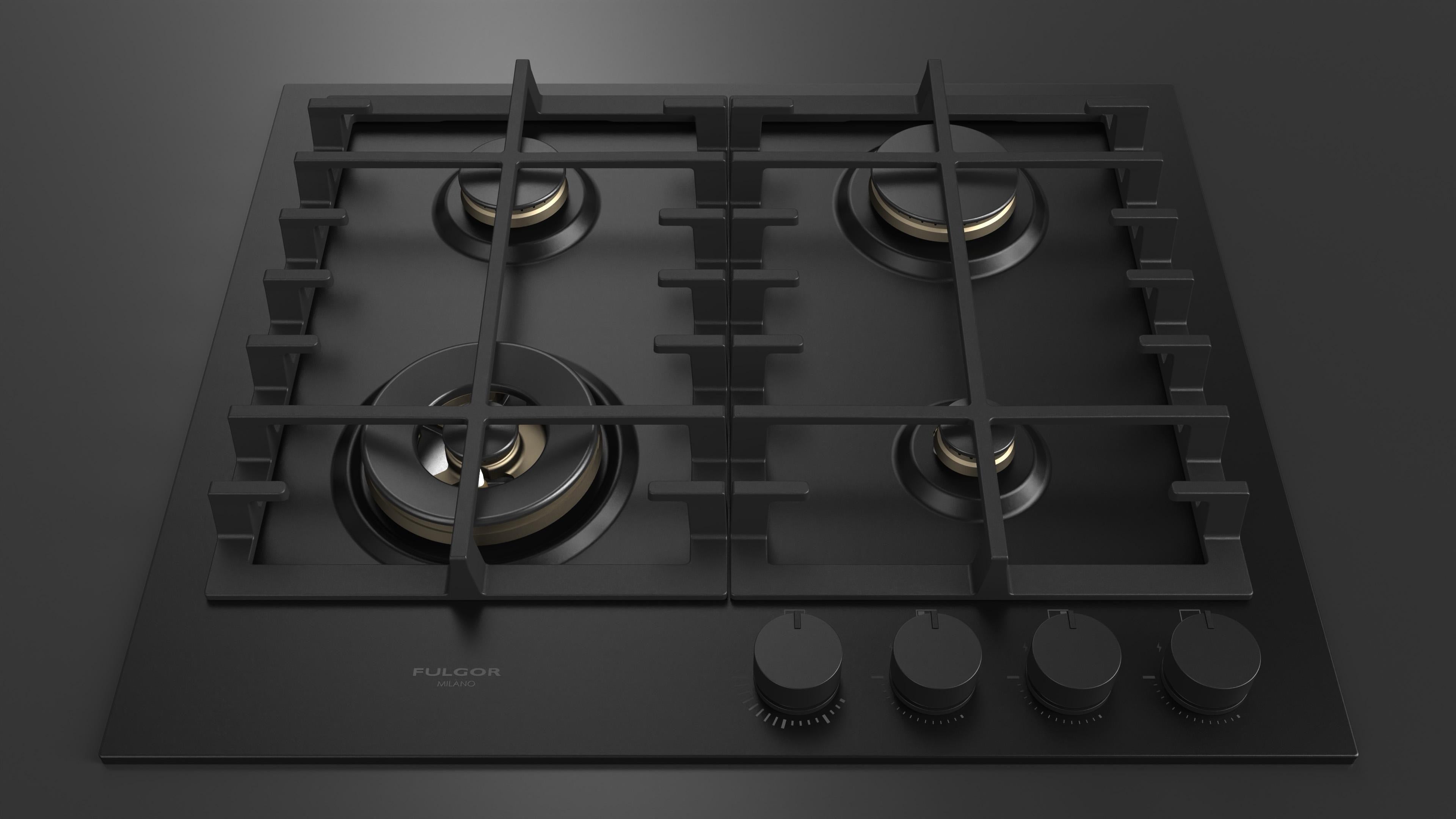 Fulgor Milano Urbantech 60cm Gas Hob - FUH 604 G DWK MBK