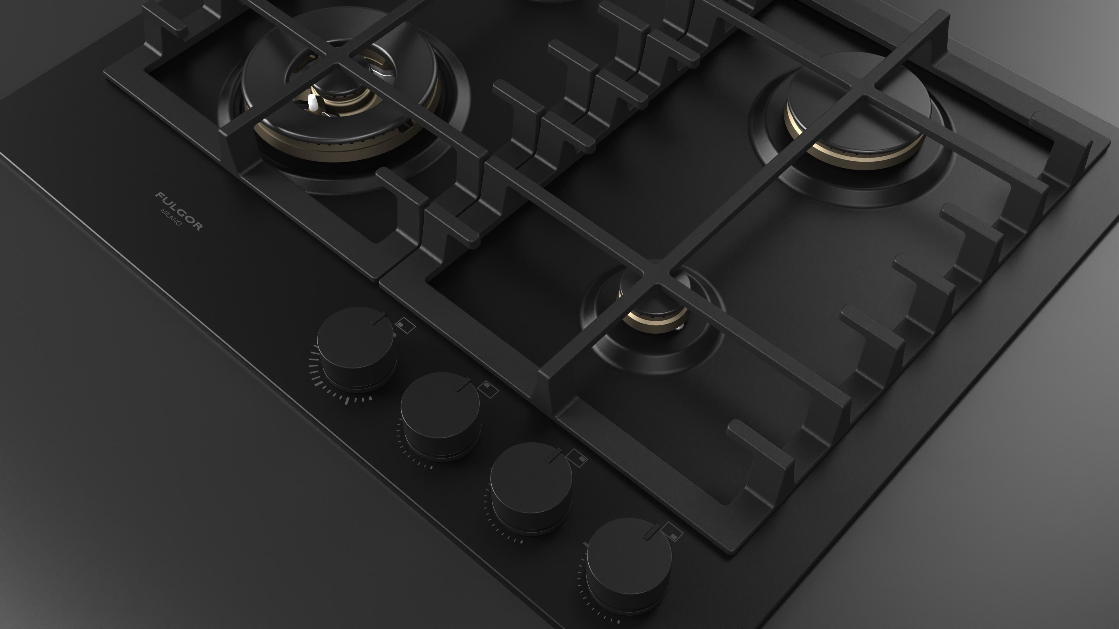 Fulgor Milano Urbantech 60cm Gas Hob - FUH 604 G DWK MBK
