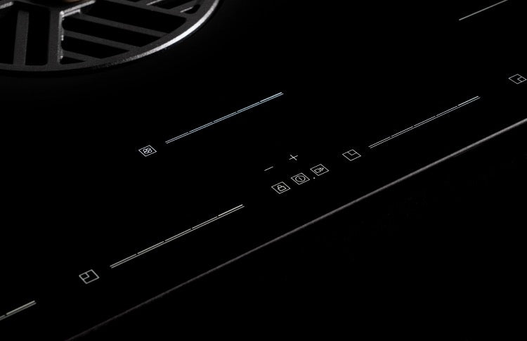 Bertazzoni 80 cm induction hob with integrated hood Modern Series - P804ICH2M37NT