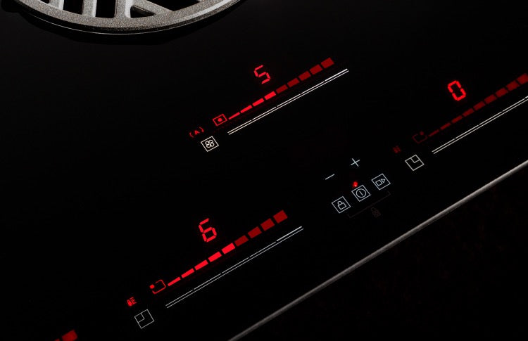Bertazzoni 80 cm induction hob with integrated hood Modern Series - P804ICH2M37NT
