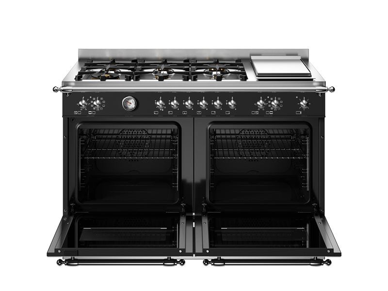 Bertazzoni Heritage Series 120cm 6 Burner + Griddle + Electric Double Oven