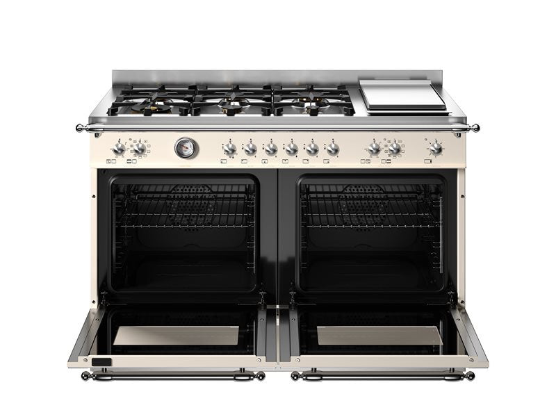 Bertazzoni Heritage Series 120cm 6 Burner + Griddle + Electric Double Oven