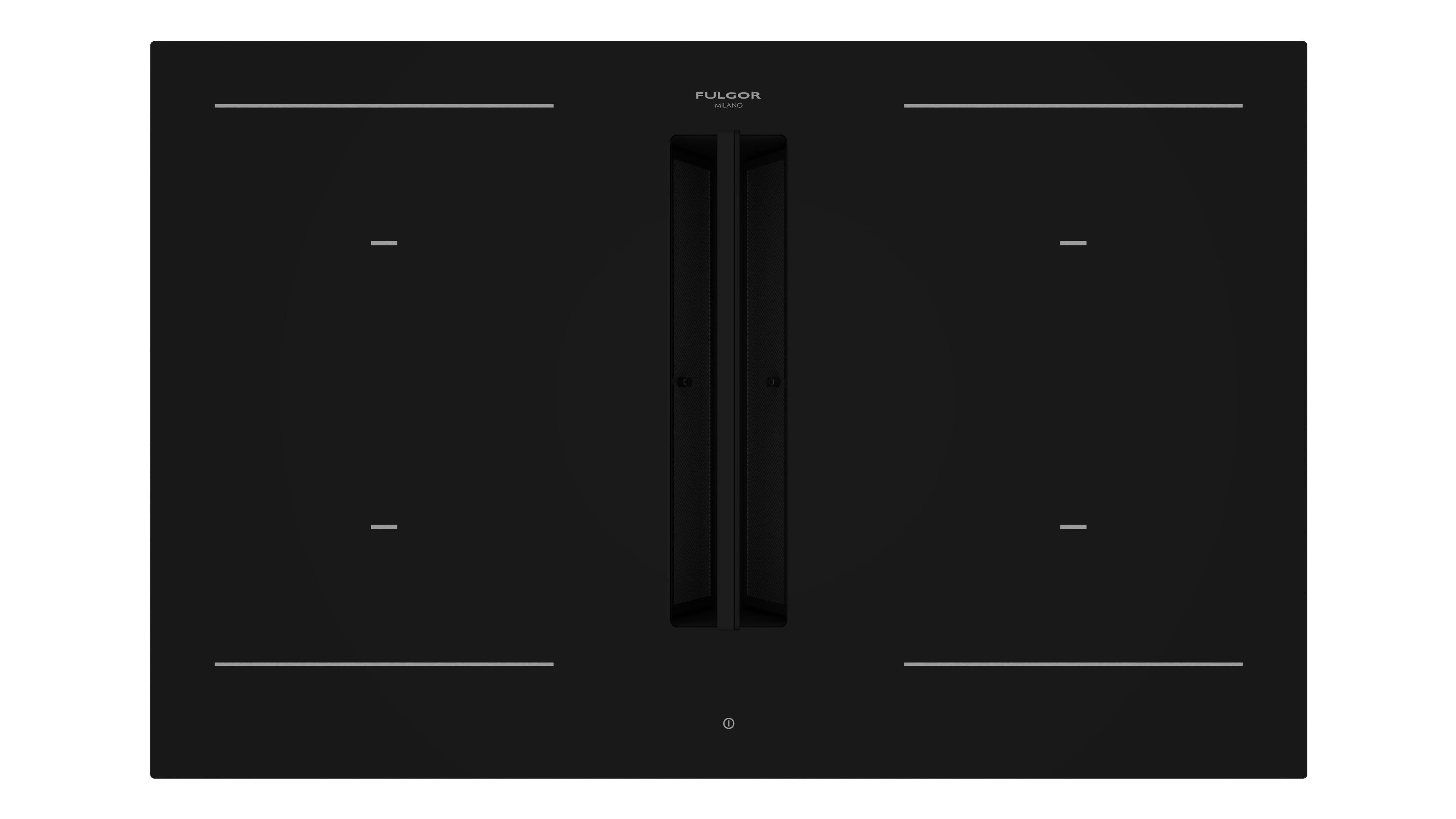 Fulgor Milano 80cm Aria+ Induction Hob with Hood - FHH 800 ID TC BK