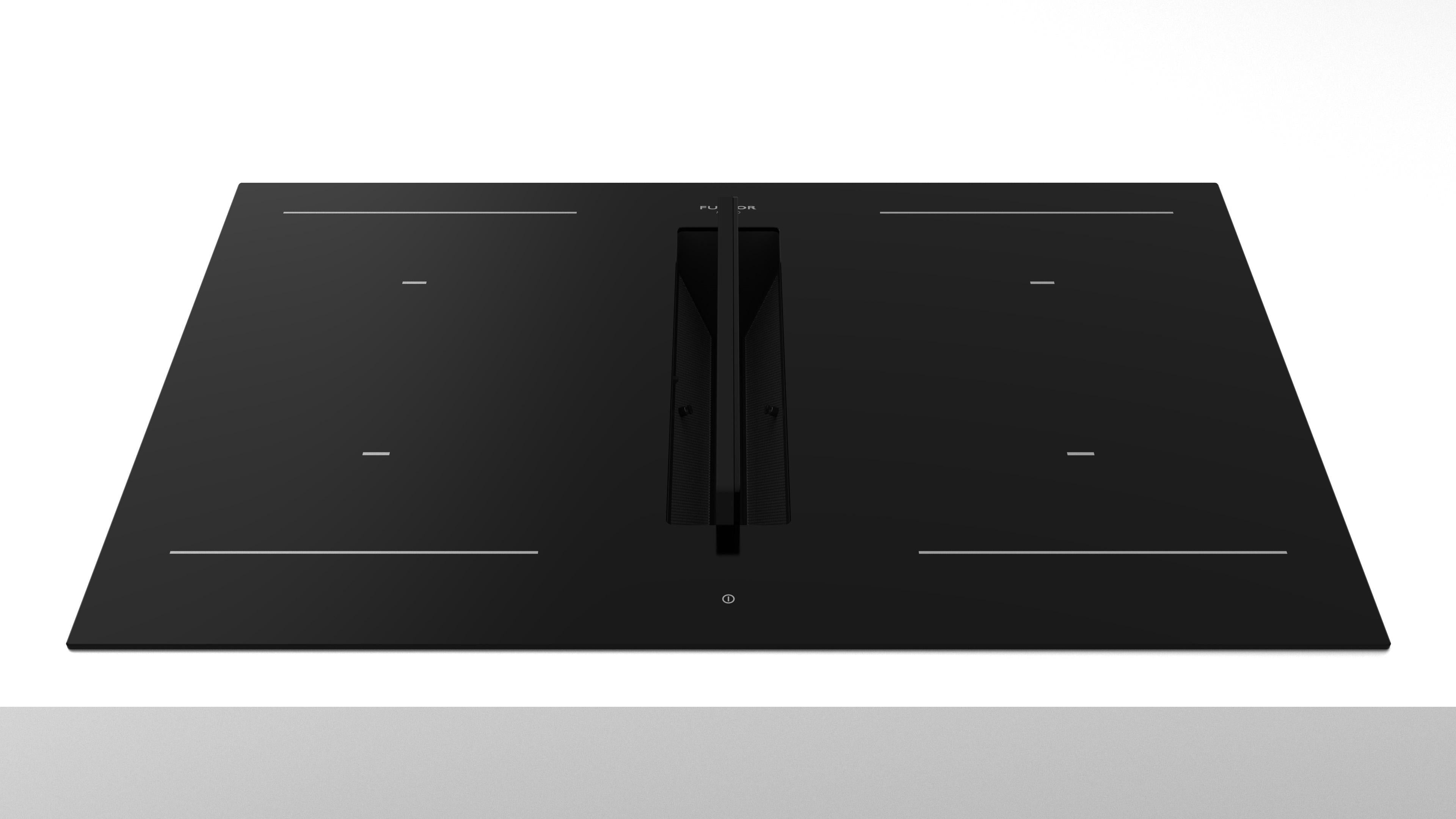 Fulgor Milano 80cm Aria+ Induction Hob with Hood - FHH 800 ID TC BK