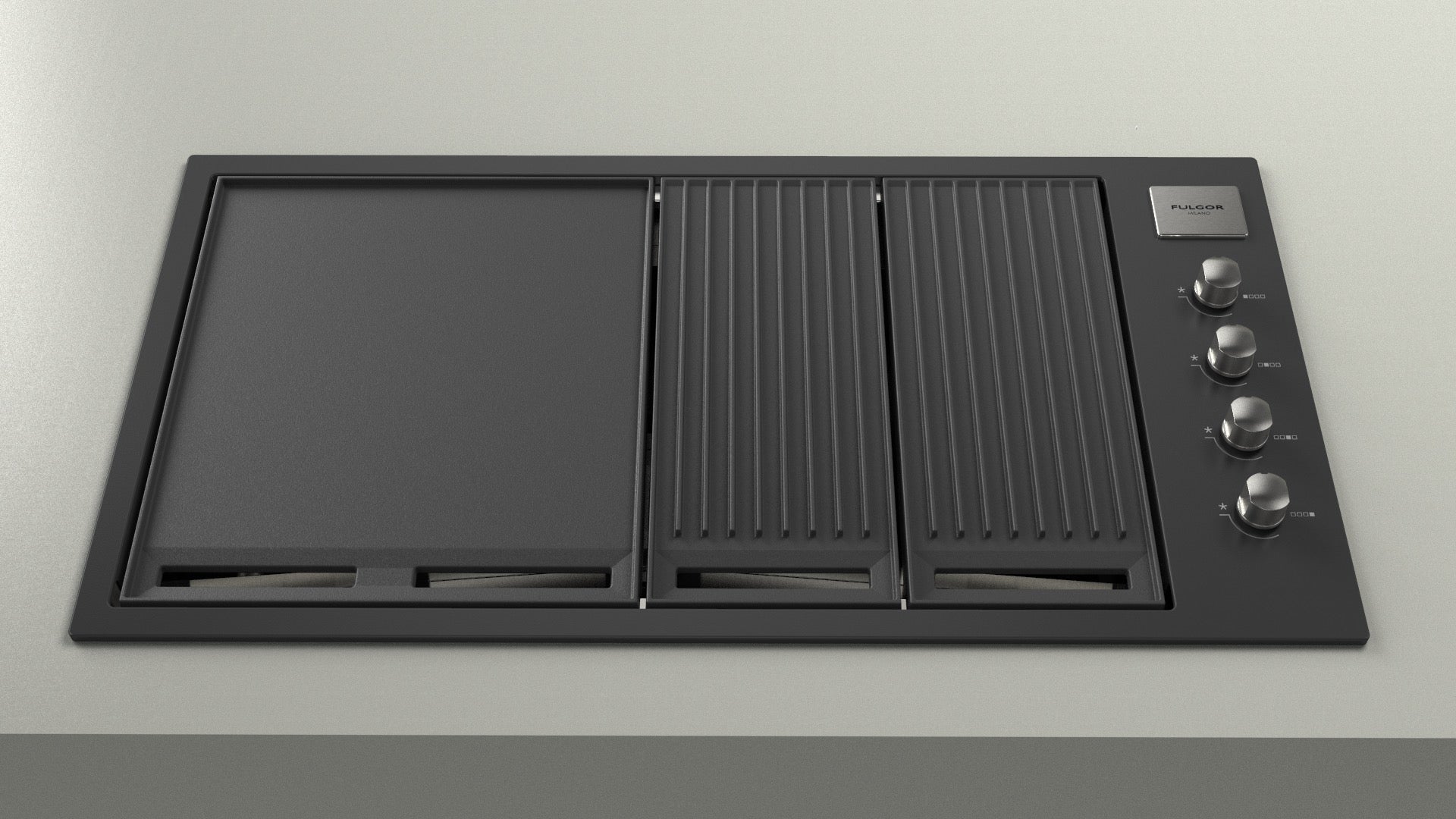 Fulgor Milano 100cm Pro Outdoor Gas Barbecue - FOBQ 1000 G MBK