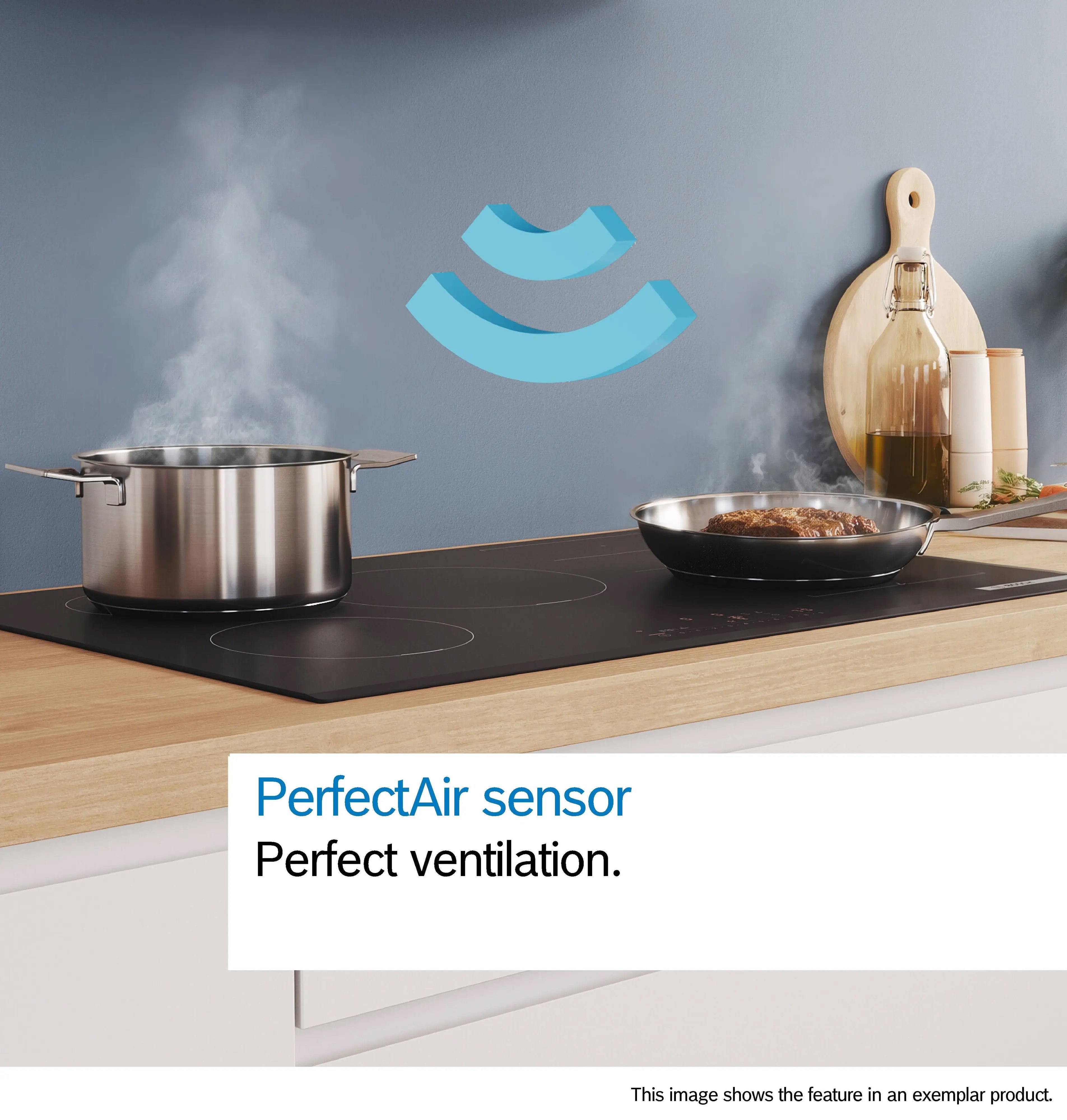 Bosch Series 8 Wall-mounted cooker hood 90 cm clear glass black printed, Black - DWK91LT60B