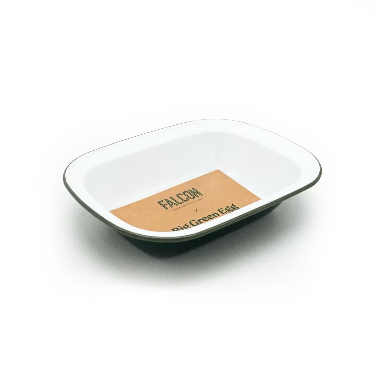 BIG GREEN EGG FALCON ENAMELWARE X BIG GREEN EGG OVEN TO TABLE PIE DISH