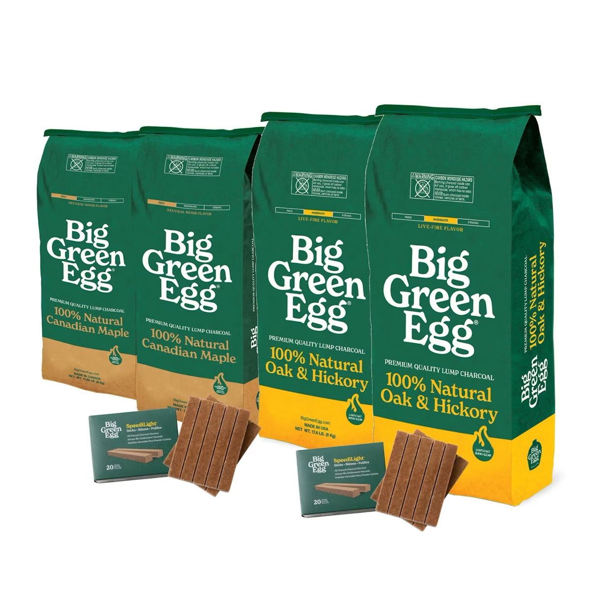 BIG GREEN EGG DUAL FUEL CHARCOAL PACK