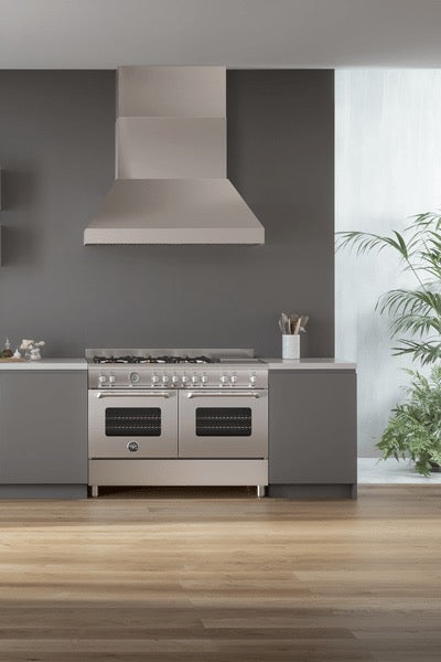 Bertazzoni 120 cm wallmount hood Master Series - KPH120MASNET / KPH120MASXT