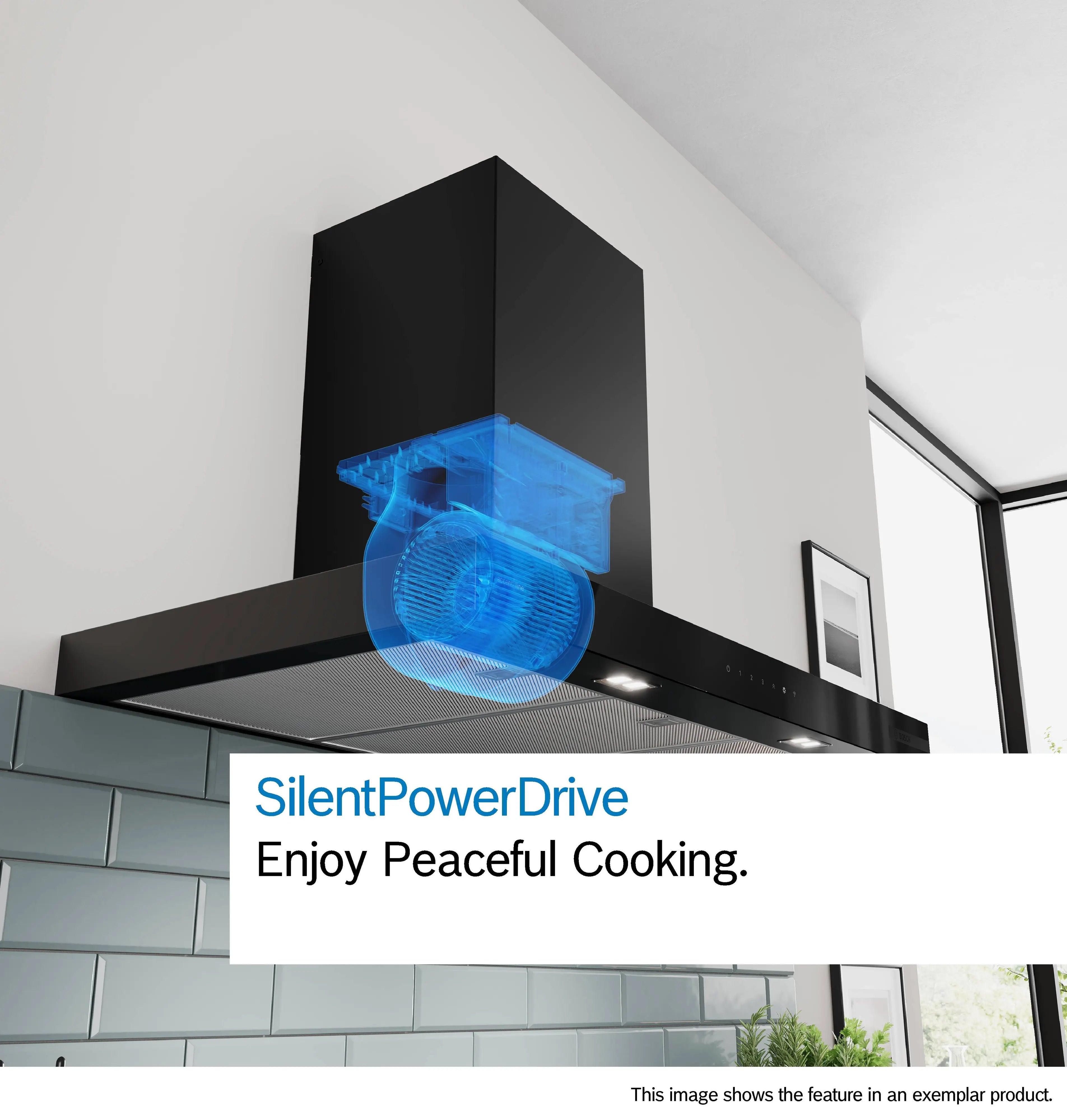 Bosch Series 6 Wall-mounted cooker hood 90 cm Matt black - DWB97DN60B