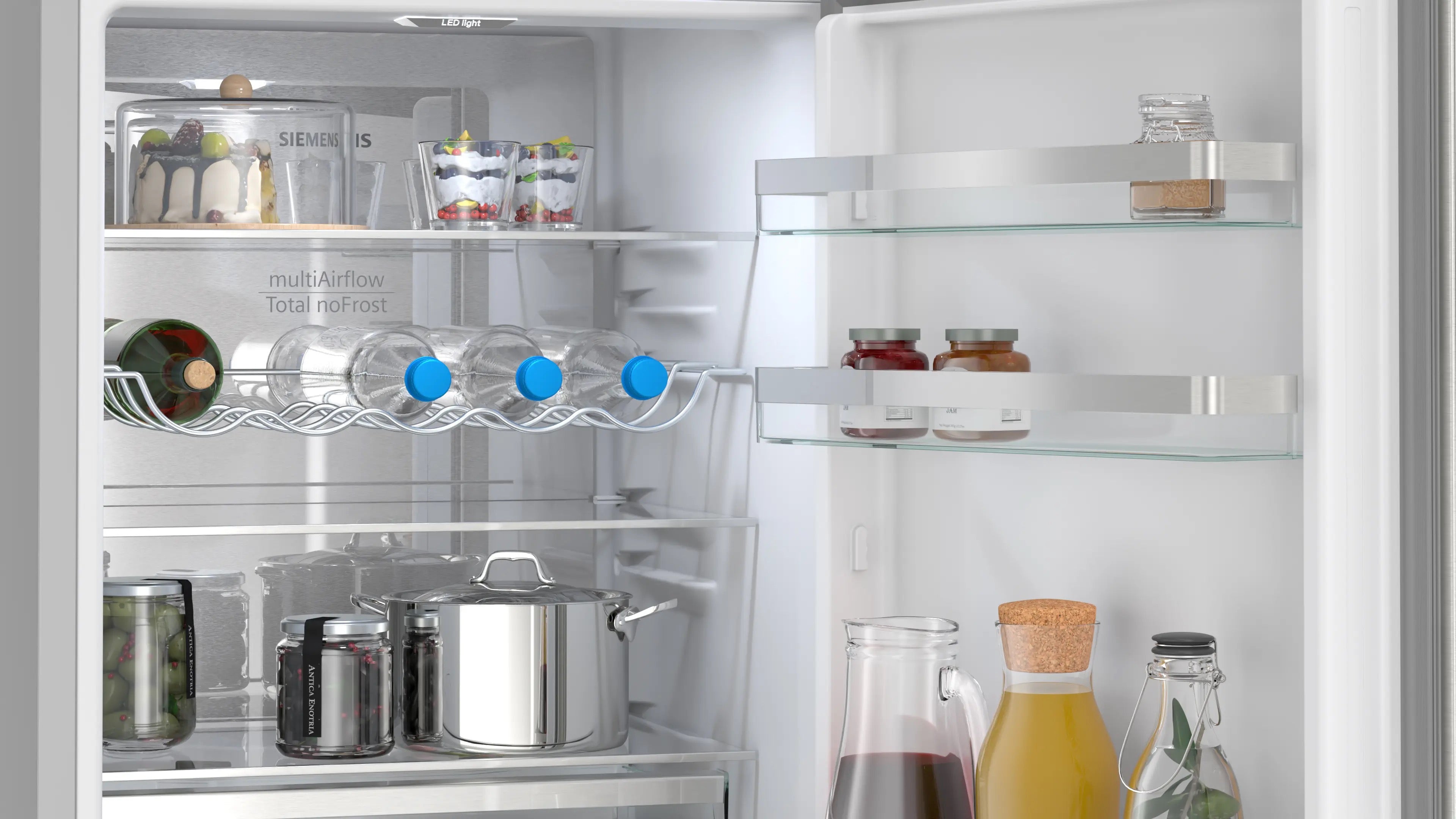 Siemens iQ300 Free-standing fridge-freezer with freezer at bottom 186 x 60 cm Stainless steel - KG36NVICG