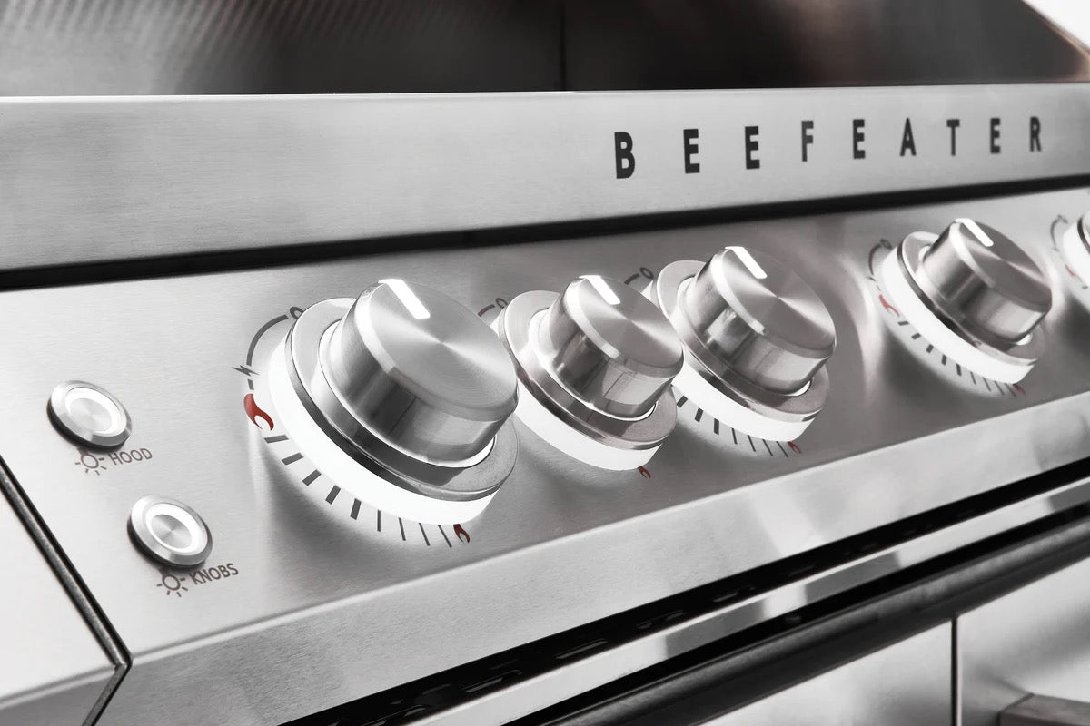 BeefEater 7000 Series Premium 5 Burner BBQ & Side Burner Trolley