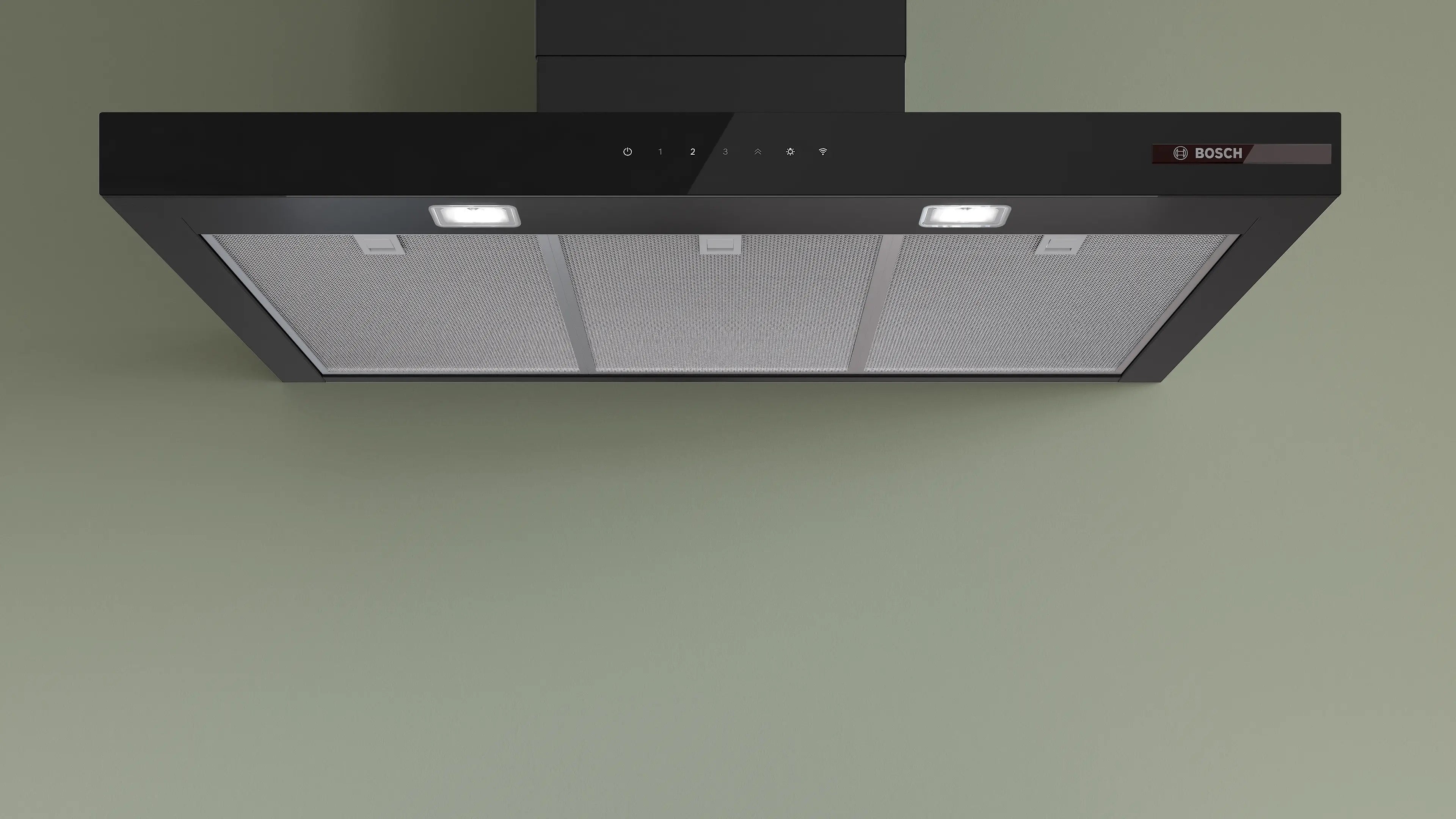 Bosch Series 6 Wall-mounted cooker hood 90 cm Matt black - DWB97DN60B