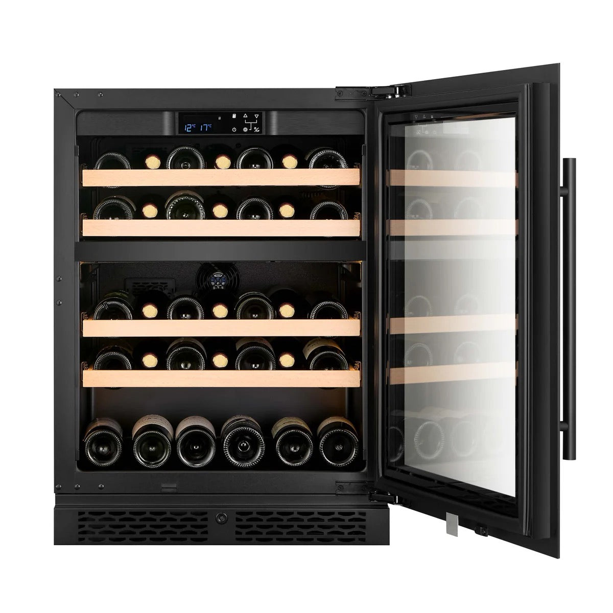 CELLA - 39 bottle Dual Zone Wine cooler - W39D-BLACK