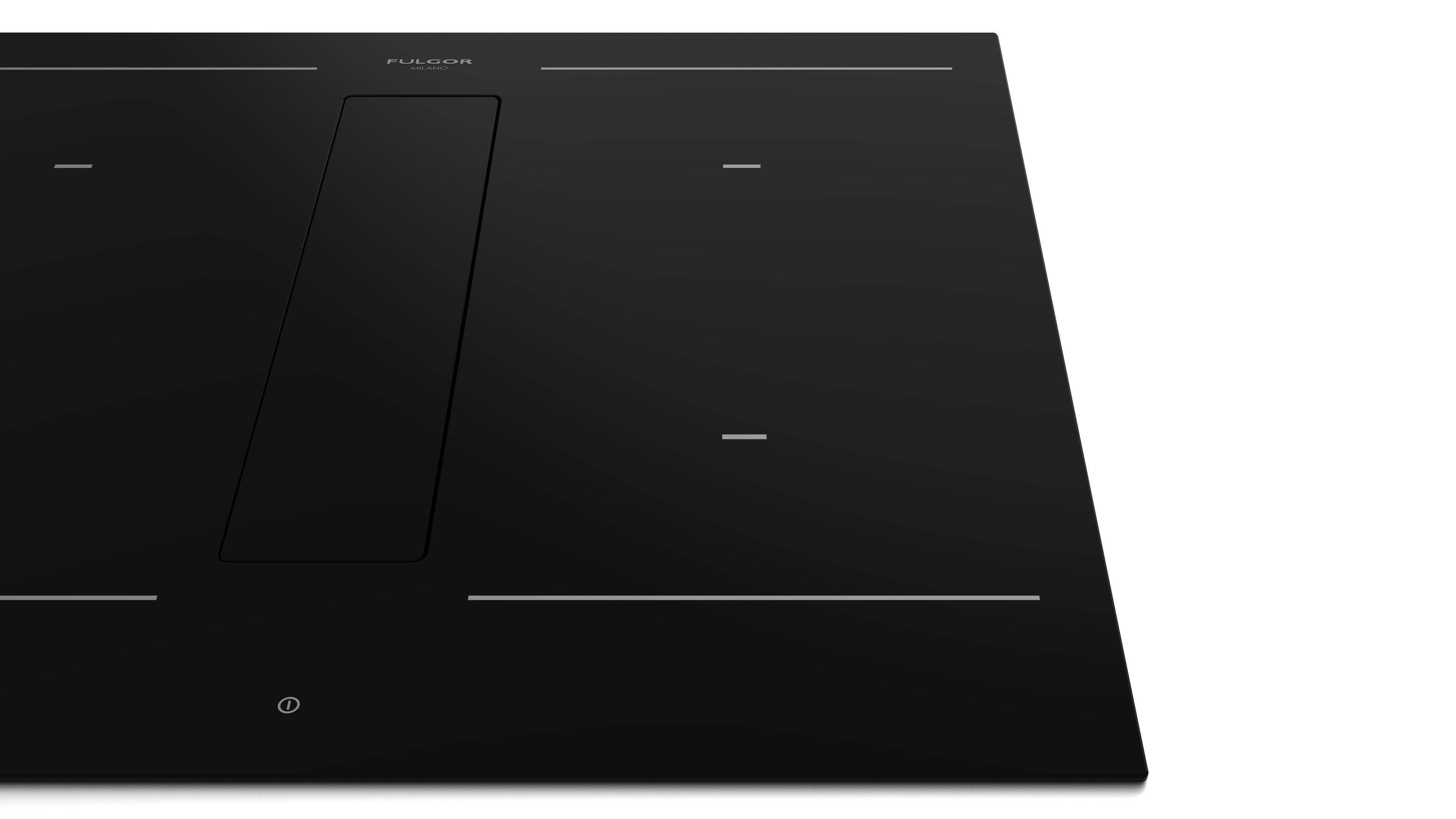 Fulgor Milano 60cm Aria+ Induction Hob with Hood - FHH 600 ID TC BK