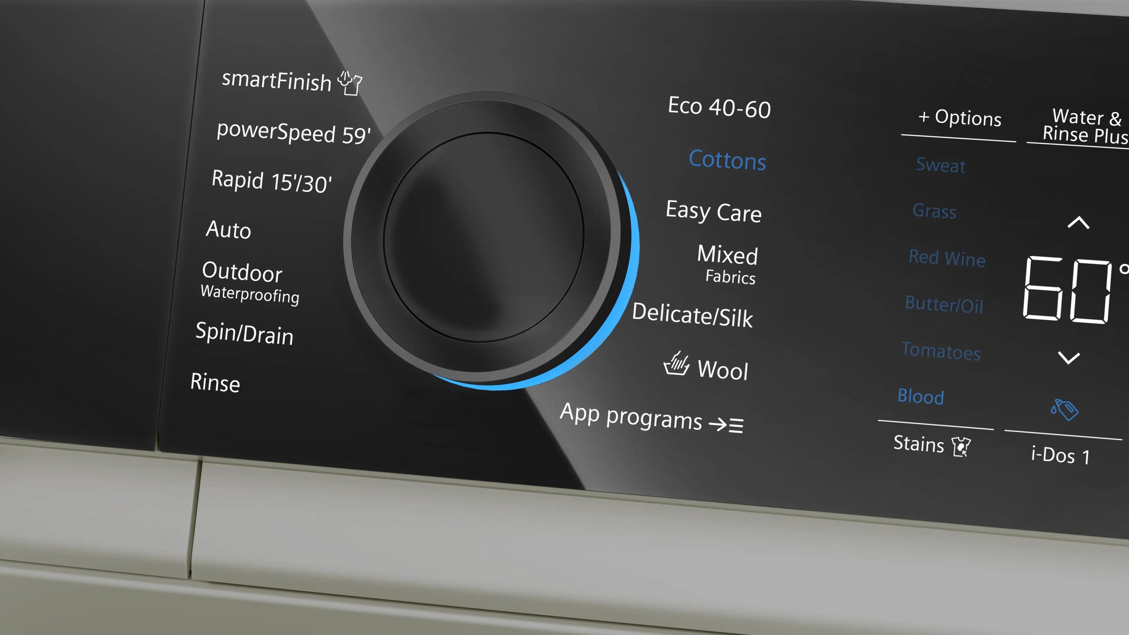 Siemens iQ700 Washing machine, front loader 11 kg max. 1600 rpm, Silver inox - WG66B2AXGB