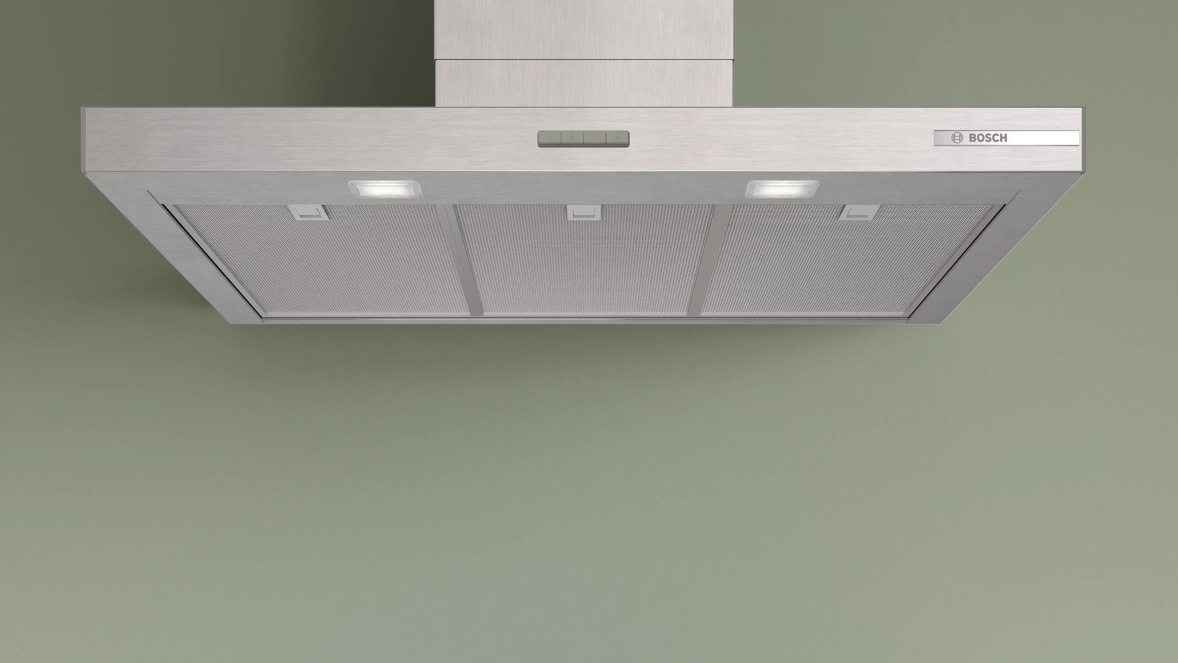 Bosch Series 4 Wall-mounted cooker hood 90 cm Stainless steel look - DWB95CC30B