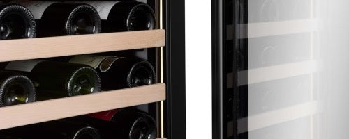 CELLA - 110 bottle Single Zone Wine cooler - FWS122S-BLACK