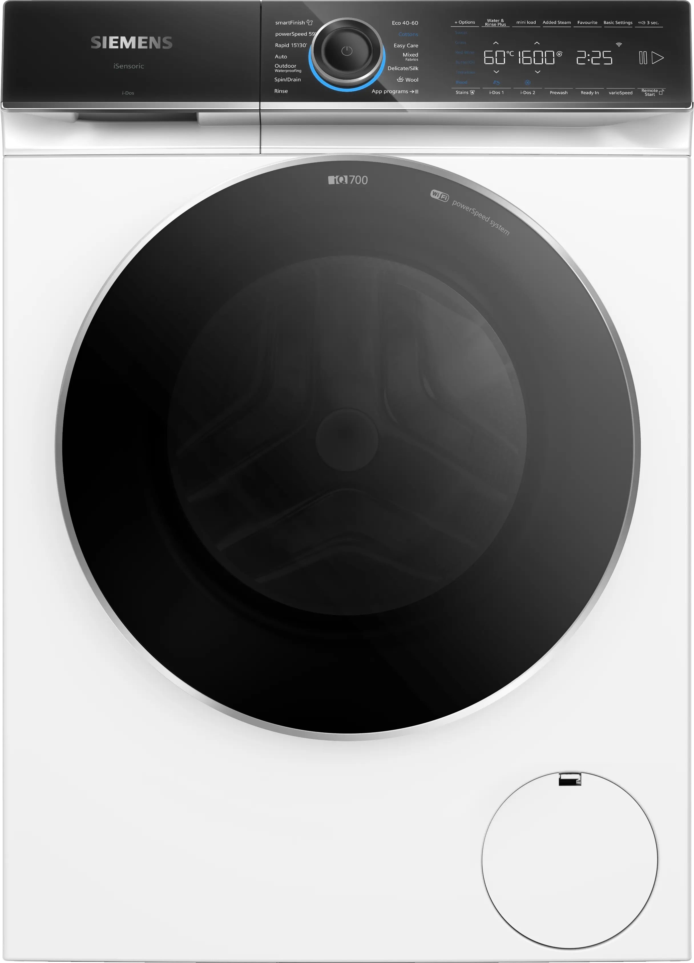 Siemens iQ700 Washing machine, front loader 11 kg max. 1600 rpm - WG66B2A1GB