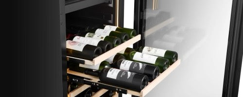 CELLA 600mm Beverage Centre - 53 Bottle / 126 Cans - 57cm Depth - WBV93D-BLACK