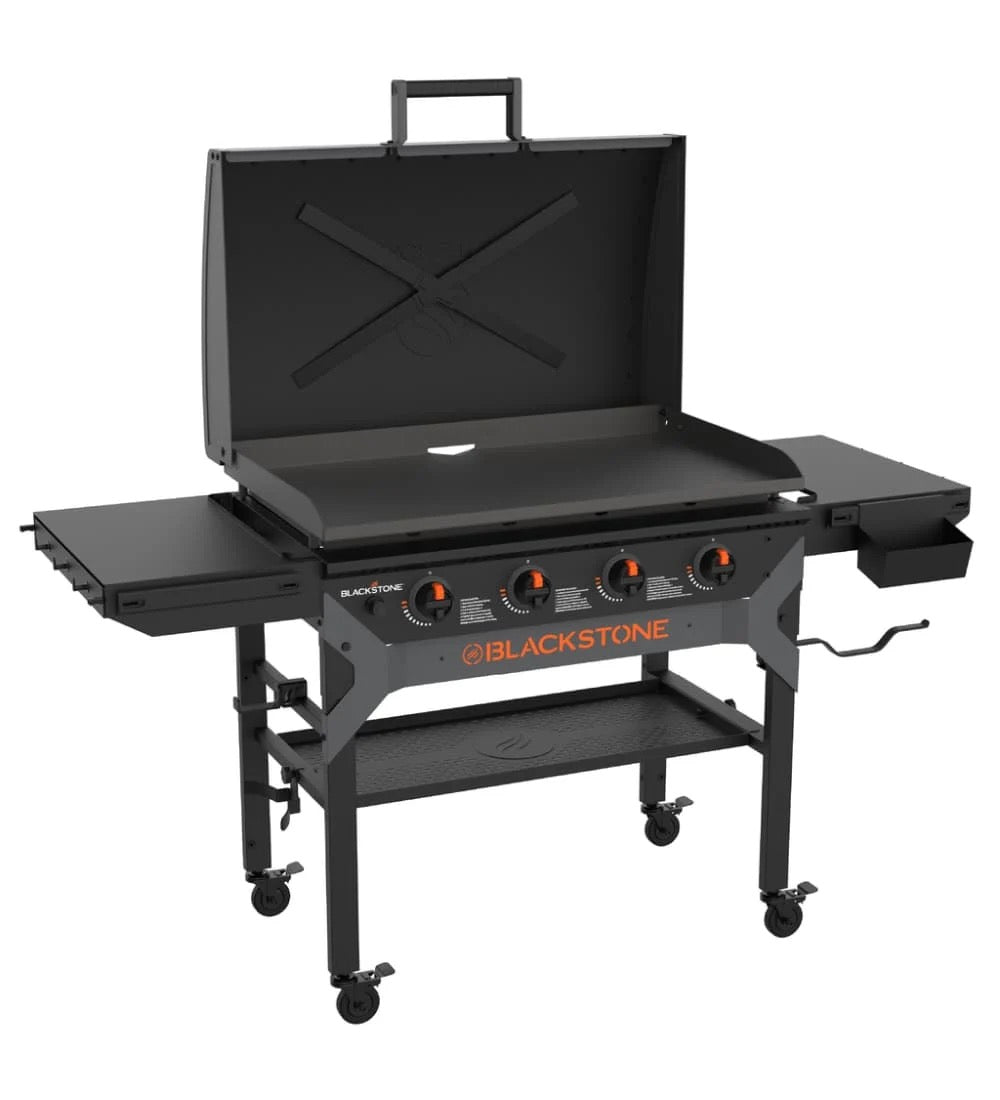 Blackstone 36 Inch Iron Forged Blackout Gas Griddle With Hood