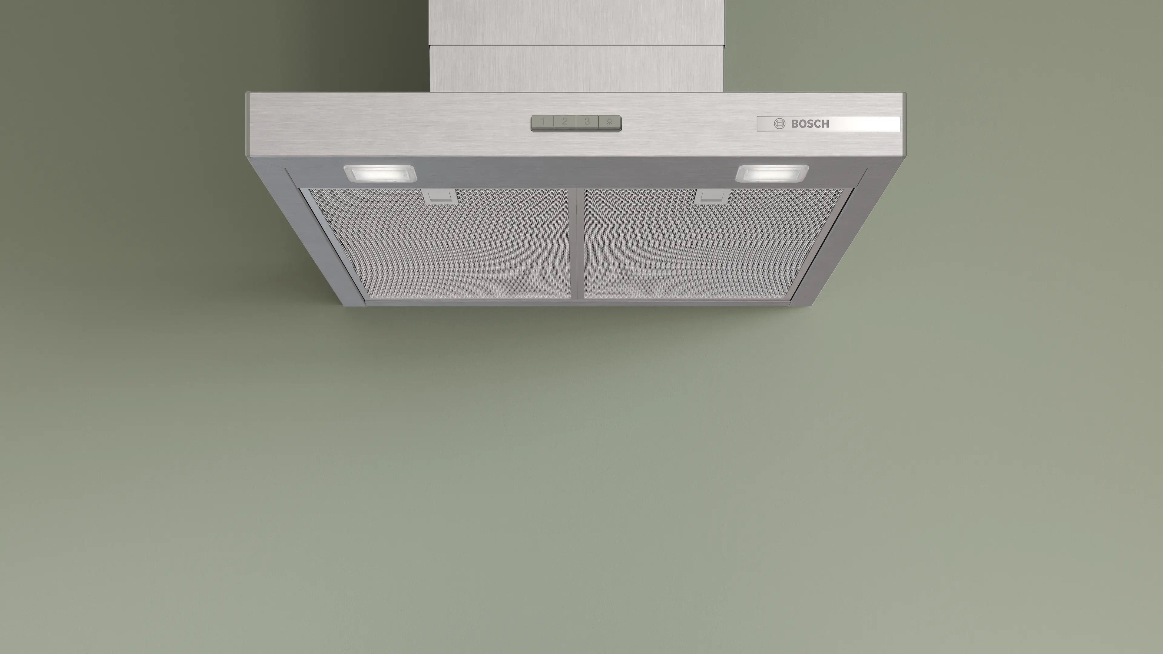 Bosch Series 4 Wall-mounted cooker hood 60 cm Stainless steel look - DWB65CC30B