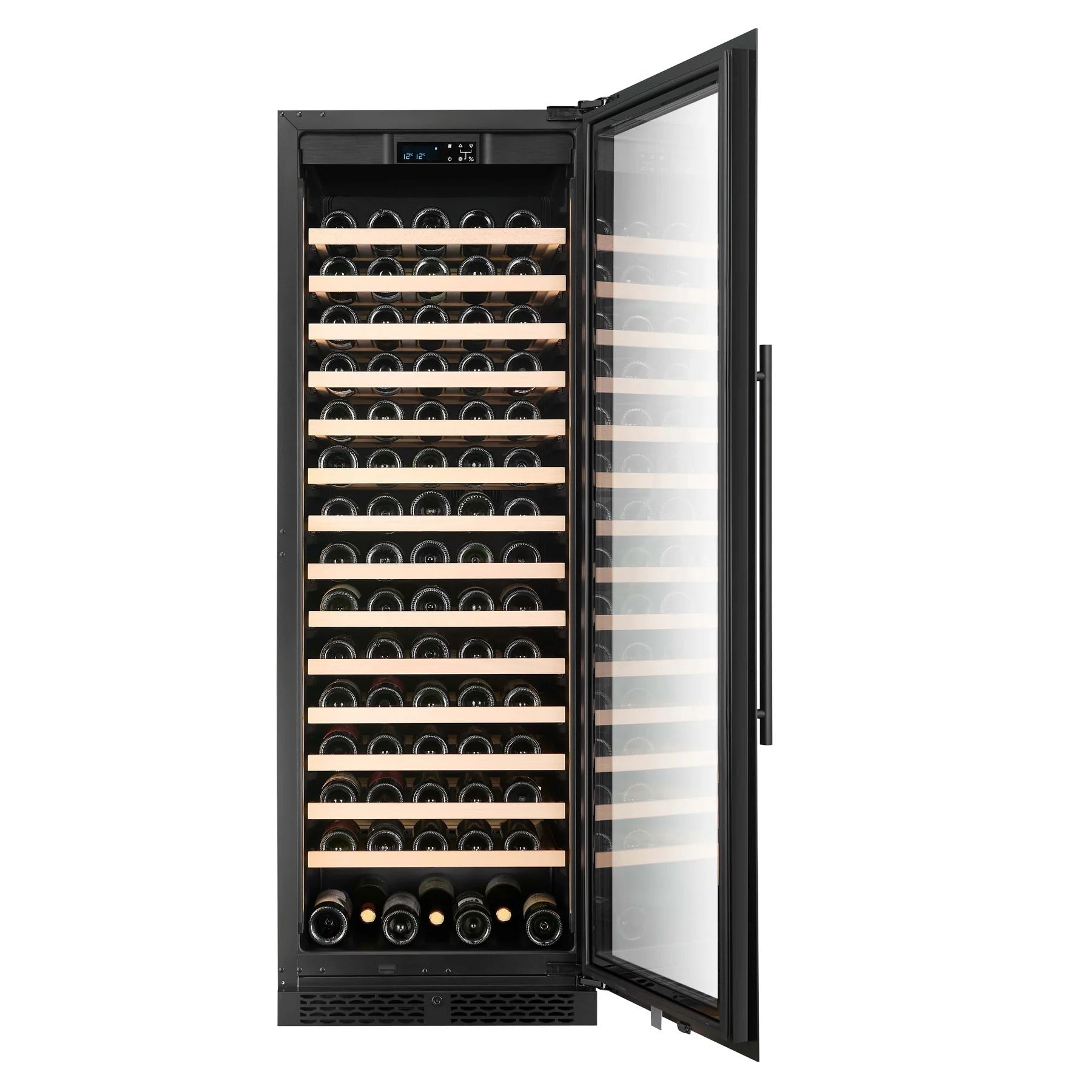 CELLA - 155 bottle Single Zone Wine cooler - FWS163S-BLACK