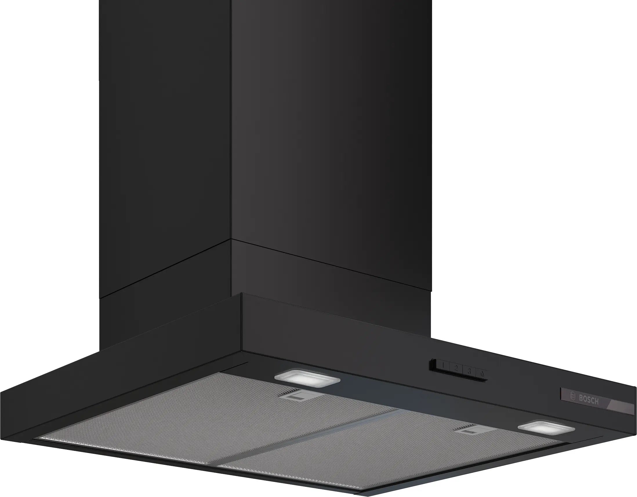 Bosch Series 4 Wall-mounted cooker hood 60 cm Matt black - DWB65CC60B