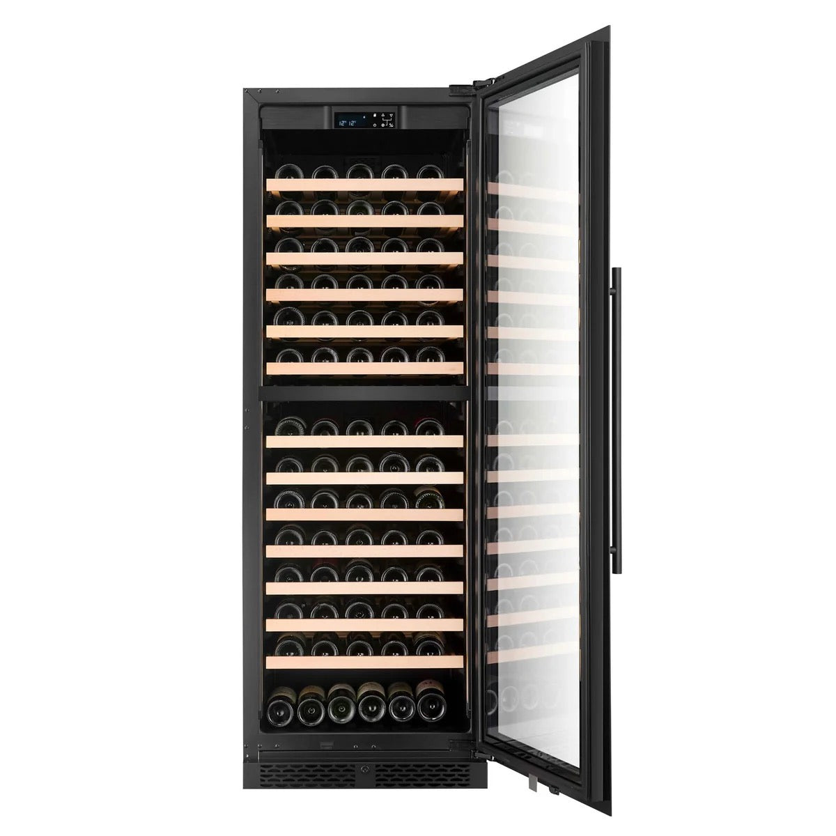 CELLA - 145 bottle Dual Zone Wine cooler - FWS154D-BLACK