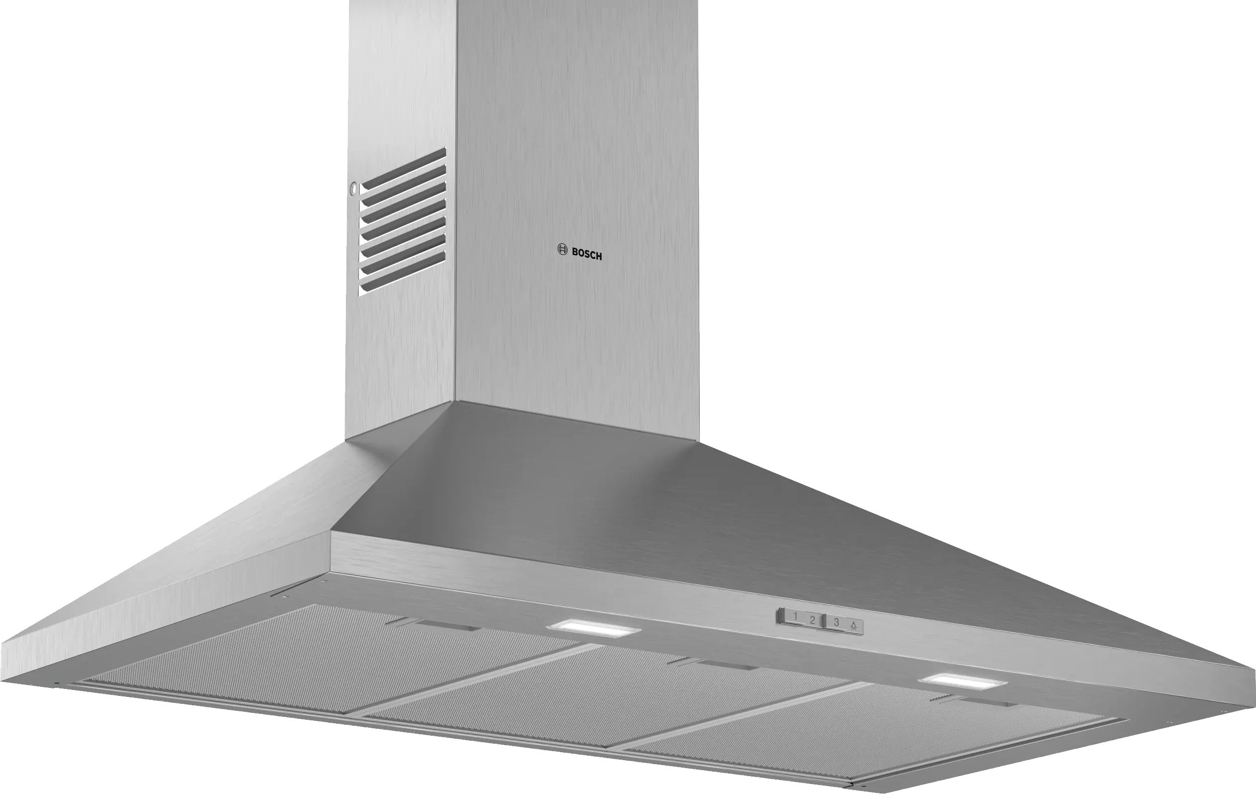 Bosch Series 2 Wall-mounted cooker hood 90 cm Stainless steel - DWP94BC50B