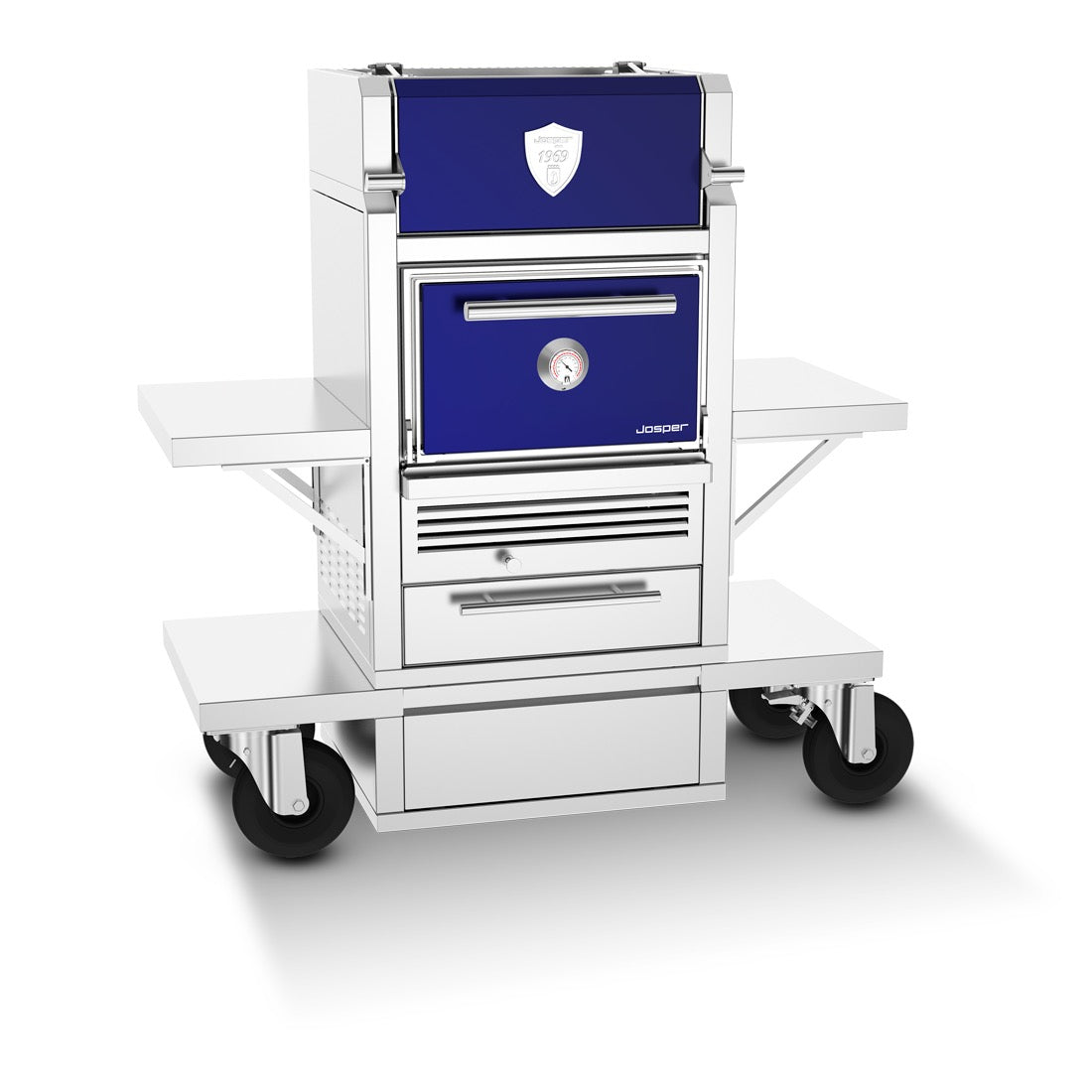 Josper Casa Carro Charcoal Oven with Table and Warming Cabinet