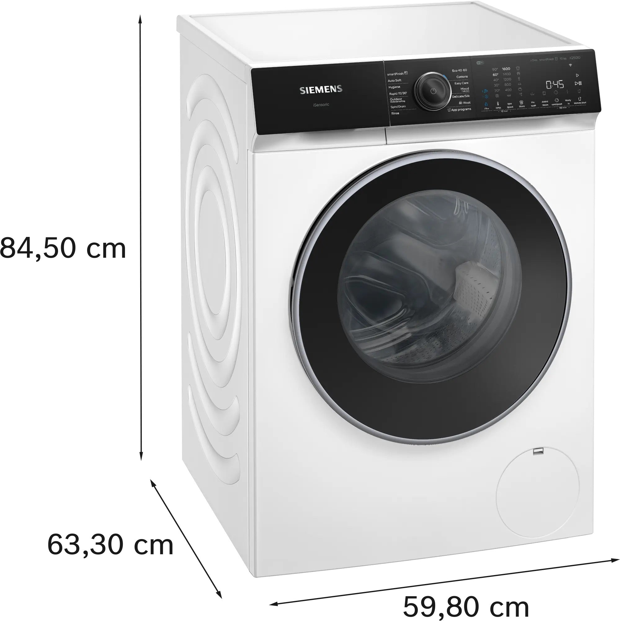 Siemens iQ500 Washing machine, front loader 10 kg max. 1600 rpm - WG56H2A9GB