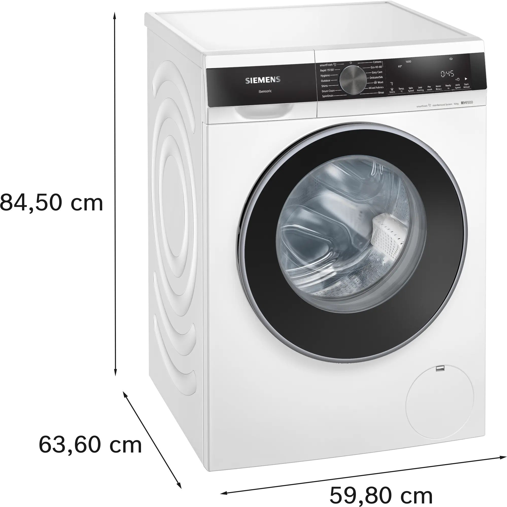 Siemens iQ500 Washing machine, front loader 10 kg max. 1600 rpm - WG56G2Z4GB