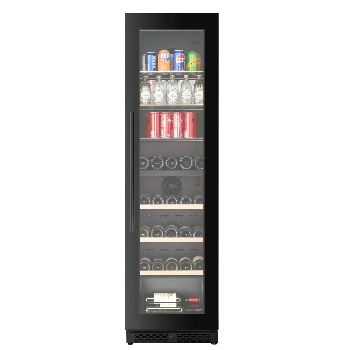 CELLA Beverage Centre - 48cm Depth - 36 Bottles / 76 Cans - WBV75D-BLACK