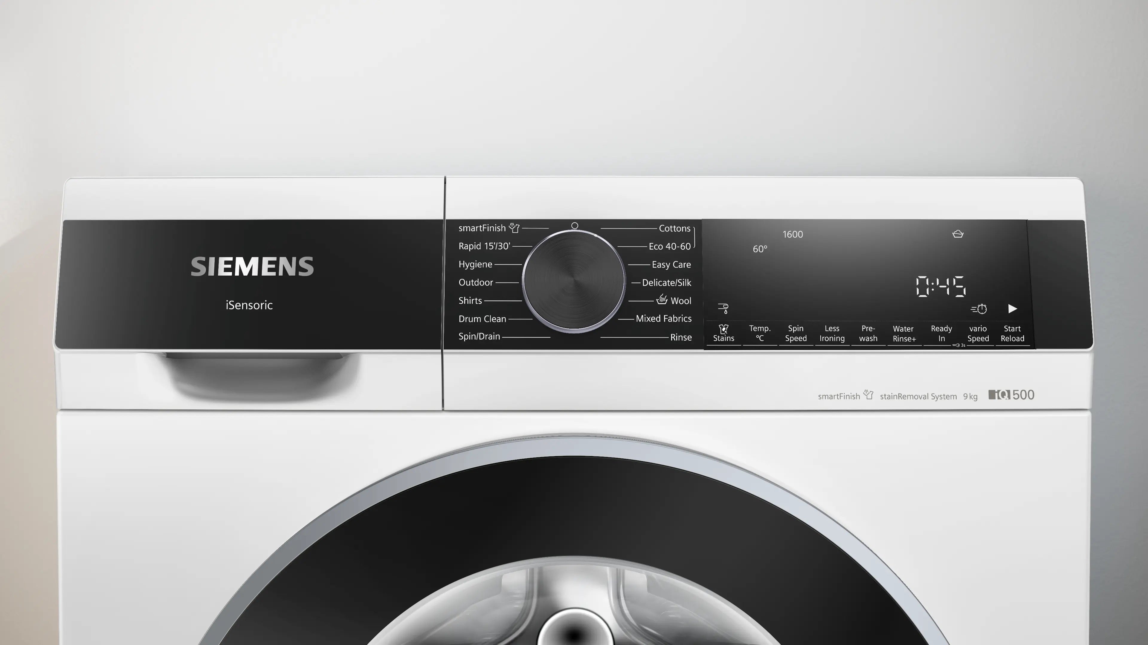 Siemens iQ500 Washing machine, front loader 9 kg max. 1600 rpm - WG46G2Z4GB